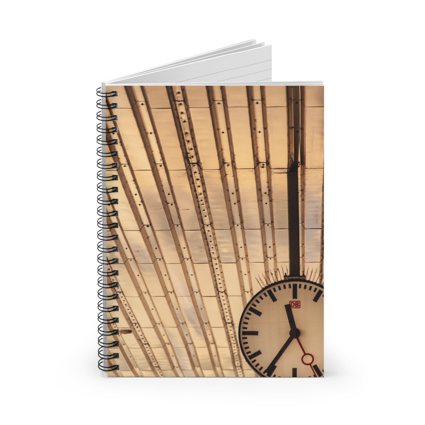 Elegant Spiral Notebook with Vintage Clock Design | Journal, Diary, Study Planner, Office Supplies, Gift Idea