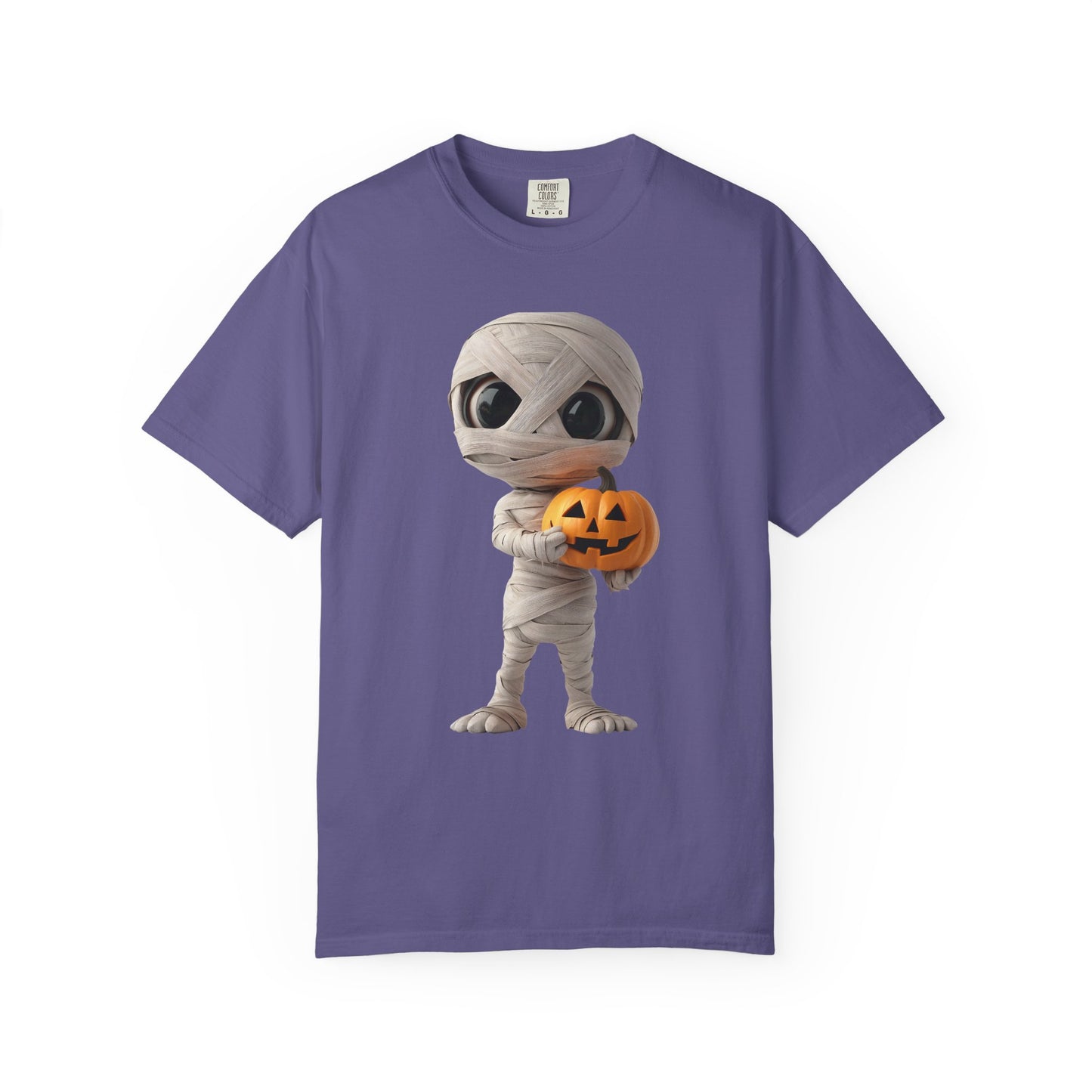 Halloween Mummy Pumpkin T-Shirt, Unisex Graphic Tee, Spooky Season Apparel, Halloween Costume Top, Fall Festival Shirt