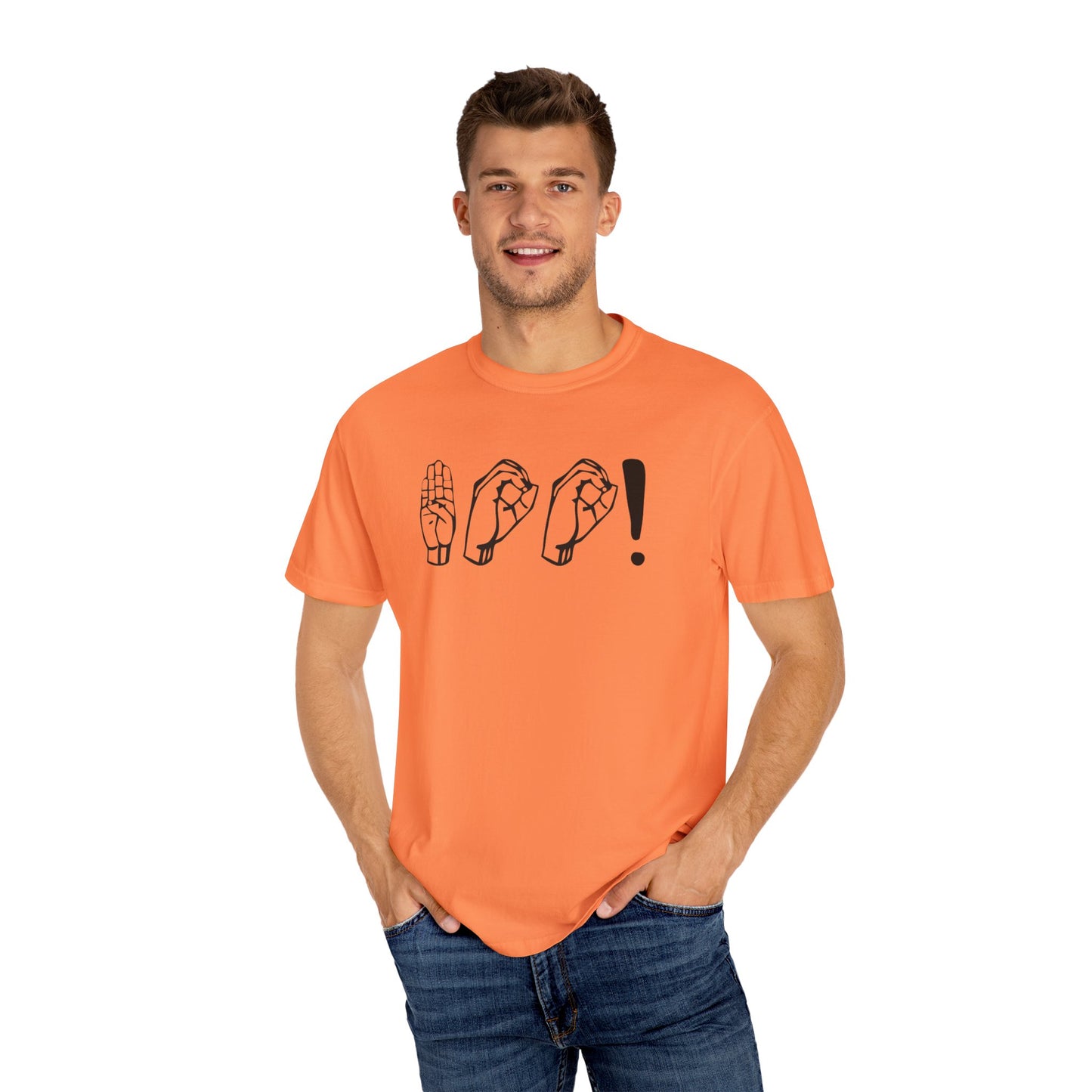 Boo! Unisex Hand Sign T-Shirt, Casual Wear, Gift for Friends, Birthday Gift, Cool Outfit, Fun Graphic Tee