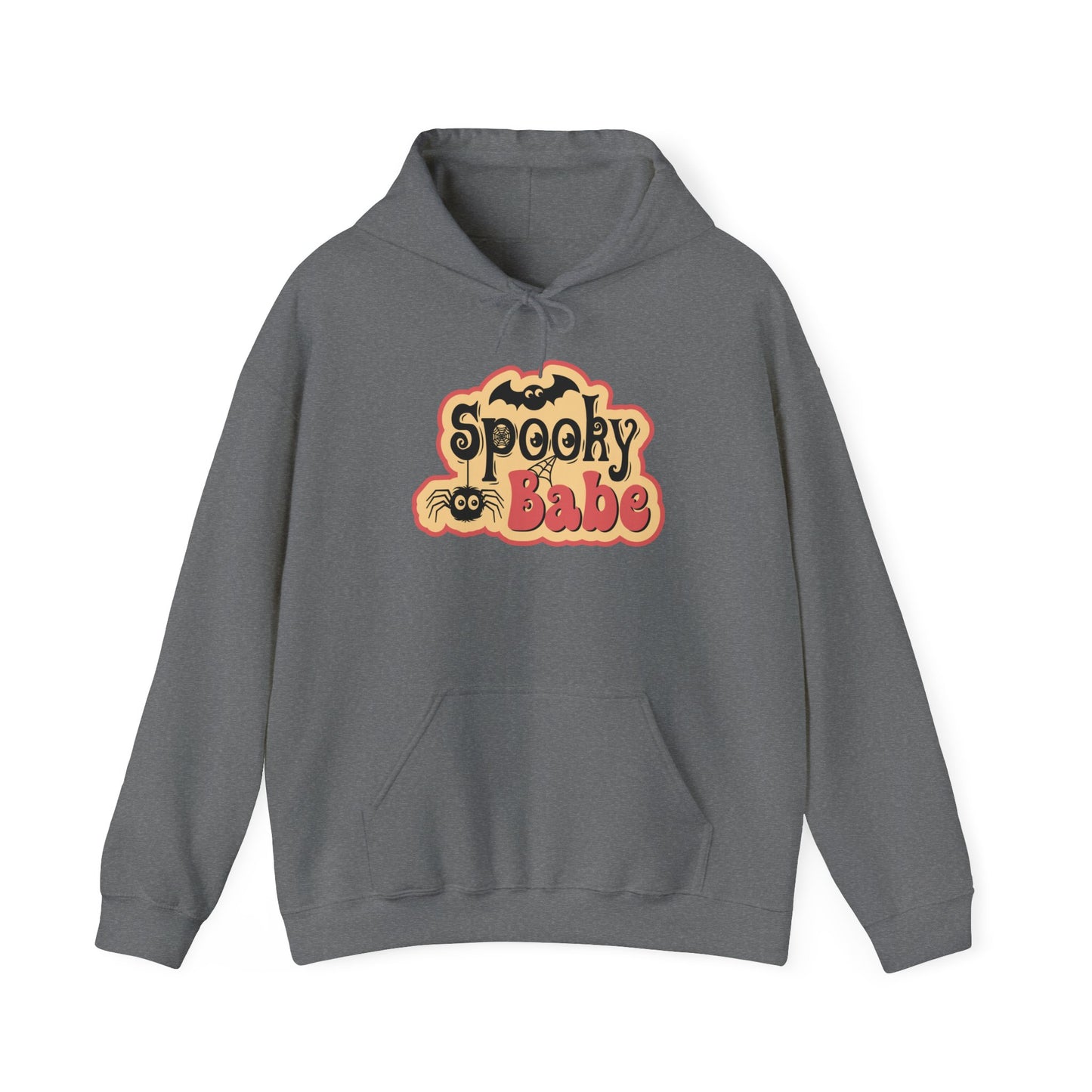 Spooky Babe Hoodie - Perfect for Halloween, Unisex Sweatshirt, Cozy Fall Wear, October Festivities, Cute Ghost Design