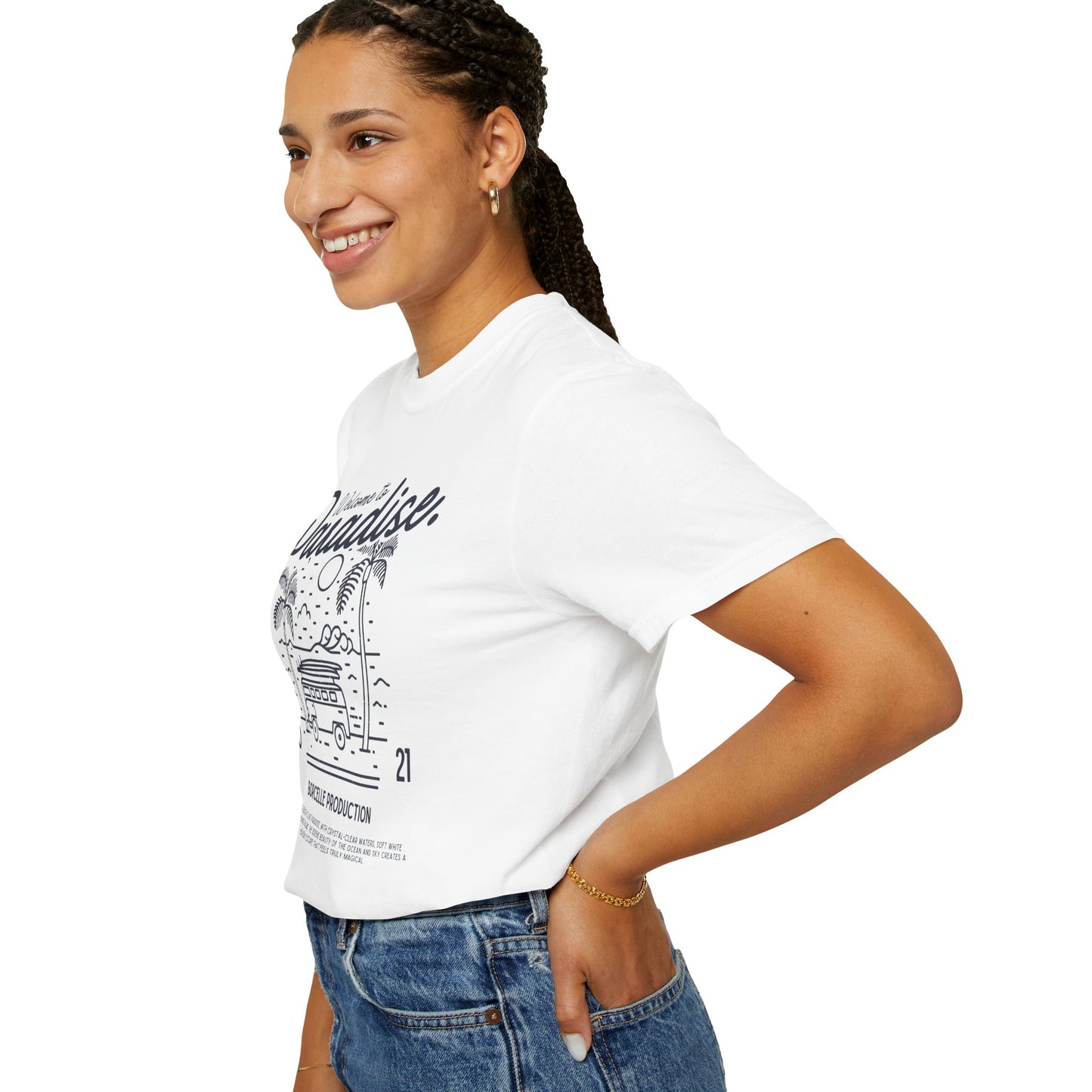 Welcome to Paradise T-Shirt, Beach Vibe Shirt, Summer Casual Wear, Vacation Outfit, Gift for Travel Lovers