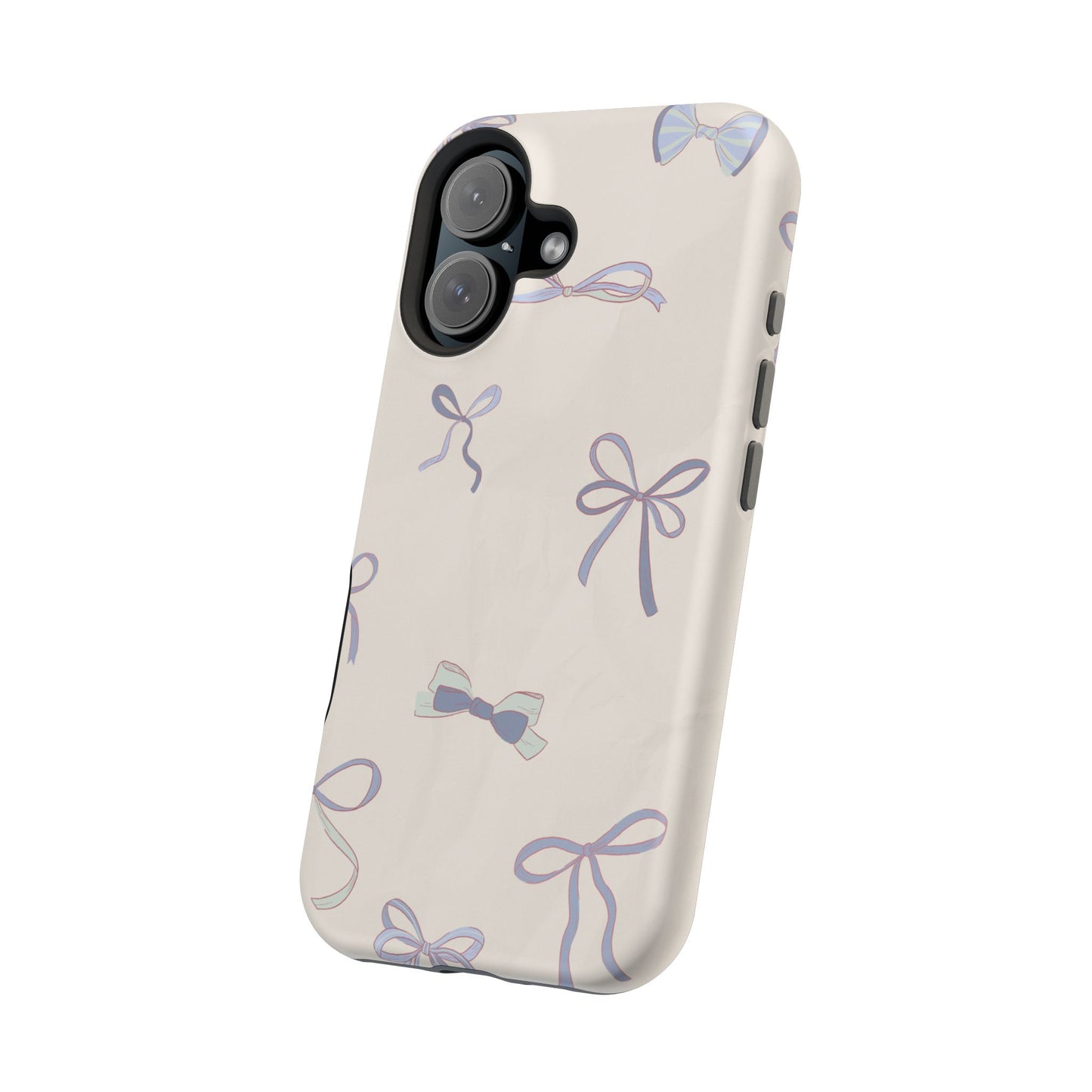 Chic Bow Pattern Magnetic Tough Cases, Stylish Phone Protection, Gift for Her, Birthday, Cute Accessories, Trendy Tech