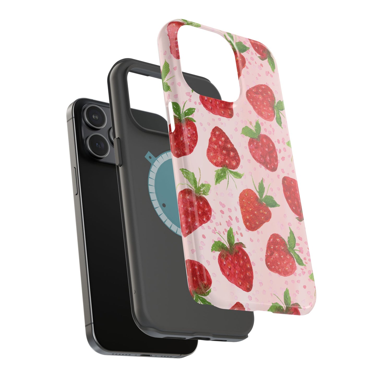 Strawberry Magnetic Phone Case - Durable & Stylish