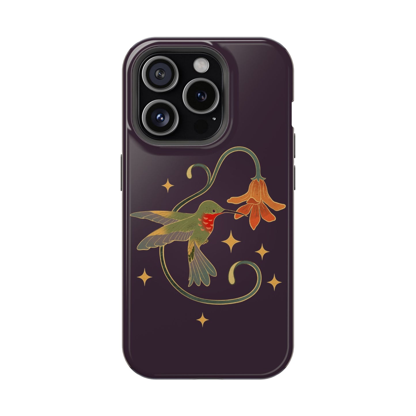 Hummingbird Floral Magnetic Tough Case - Stylish Phone Protection