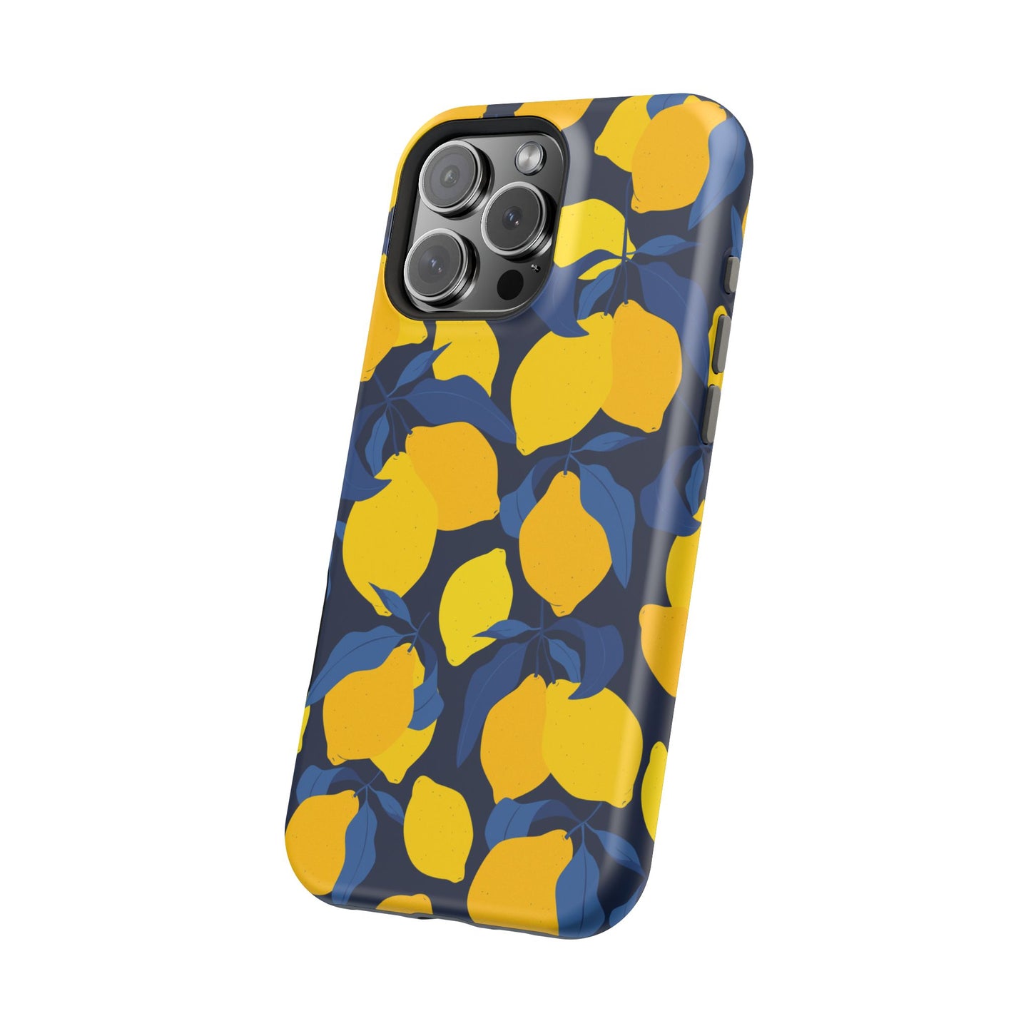 Bright Lemon Pattern Magnetic Tough Case - Vibrant Phone Protection