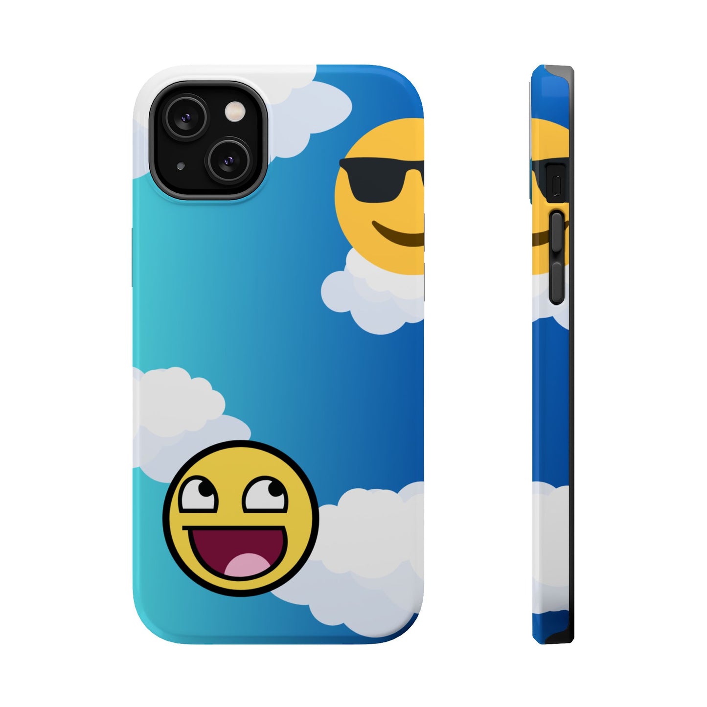 Colorful Magnetic Tough Phone Case - Fun Emoji Design