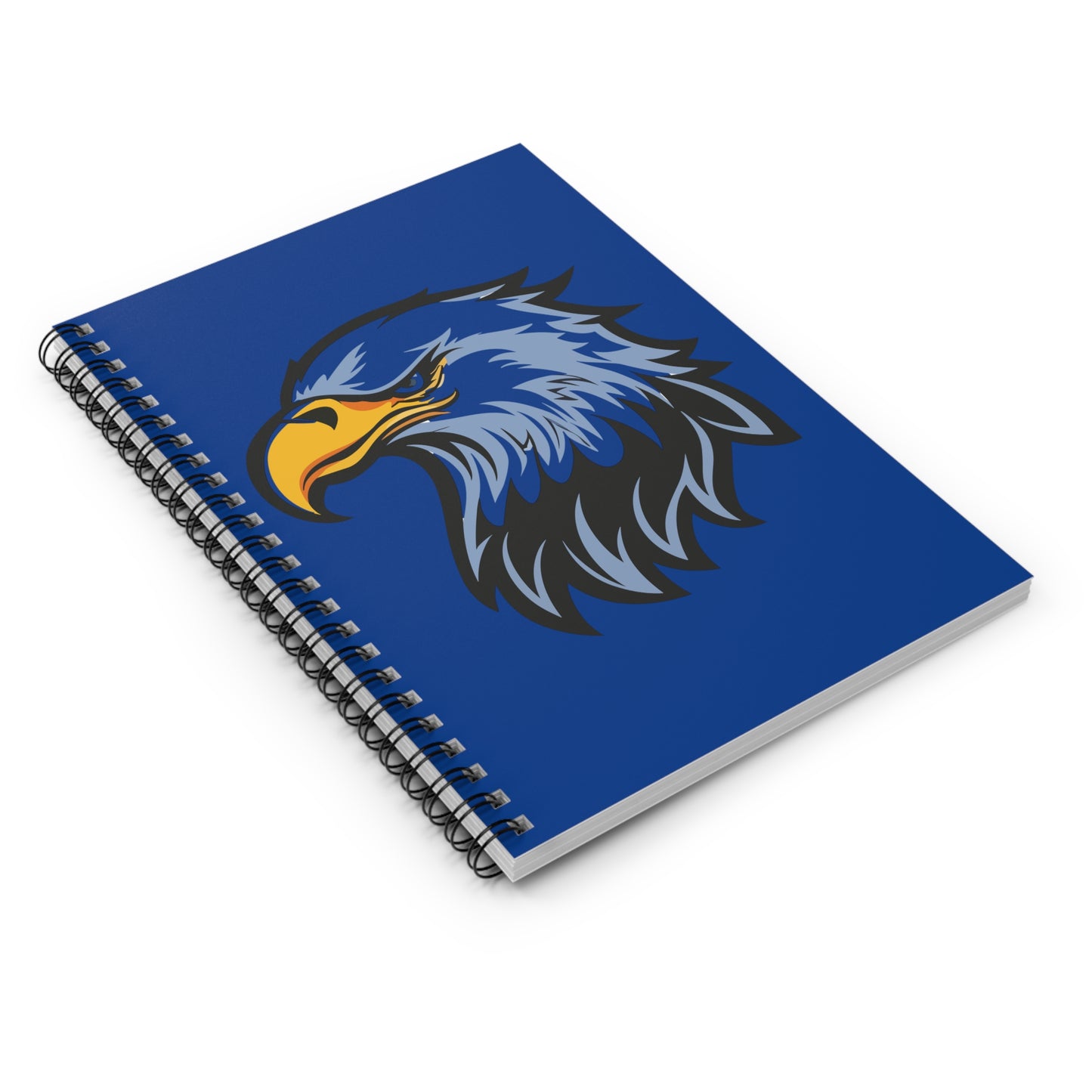 Eagle Spiral Notebook - Ruled Line, College Notebook, Journal for Students, Eagle Merchandise, Gift for Bird Lovers, Blue Design