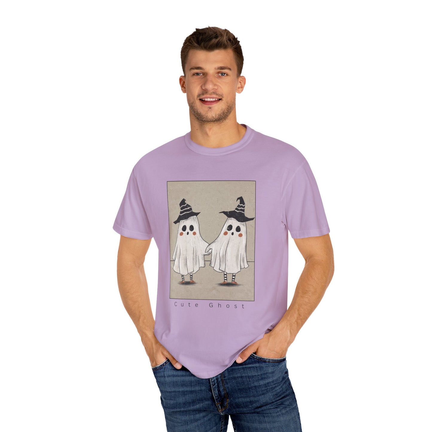Spooky Ghosts Unisex T-Shirt, Halloween Shirt, Funny Fright Shirt, Ghost Humor Tee, Casual Halloween Apparel