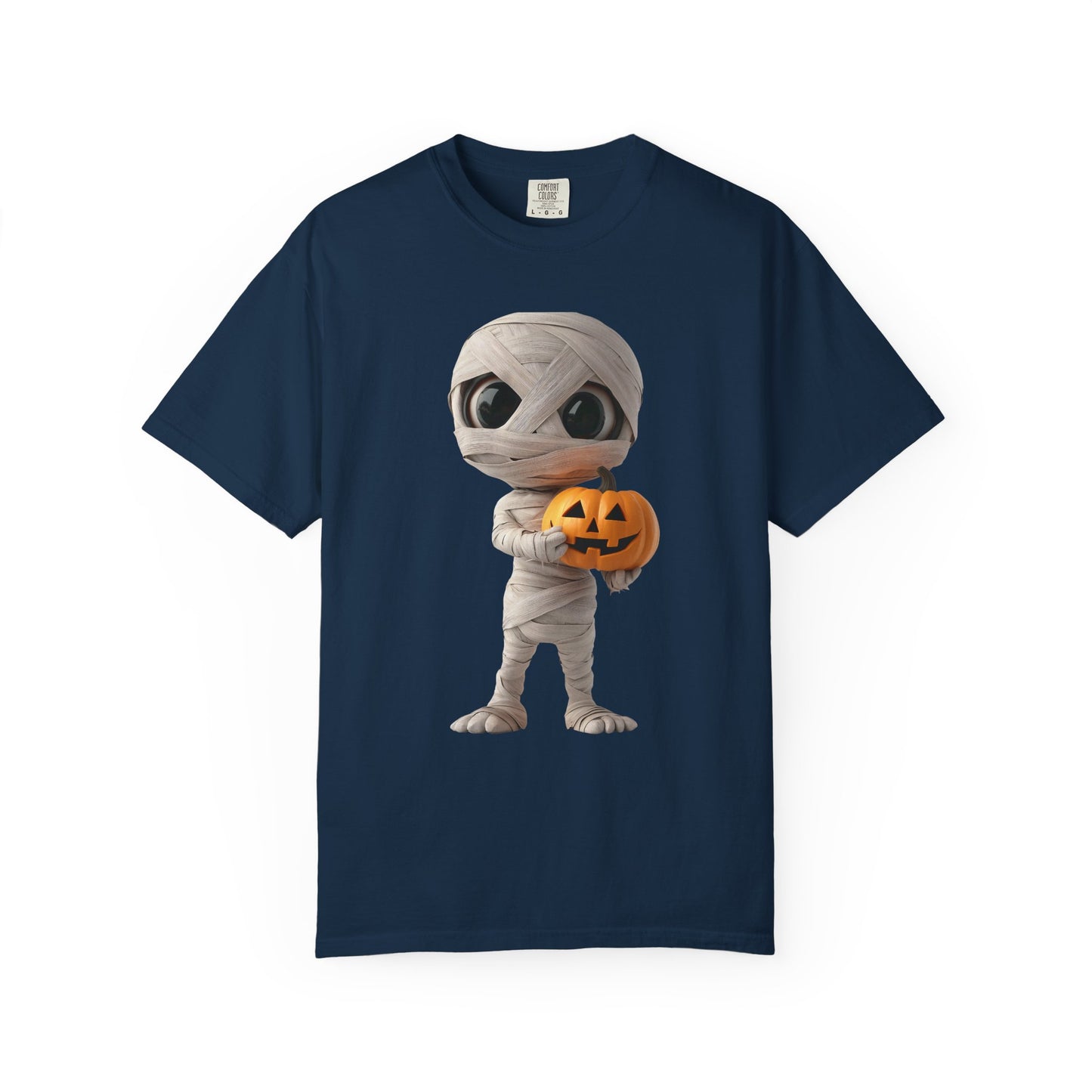 Halloween Mummy Pumpkin T-Shirt, Unisex Graphic Tee, Spooky Season Apparel, Halloween Costume Top, Fall Festival Shirt