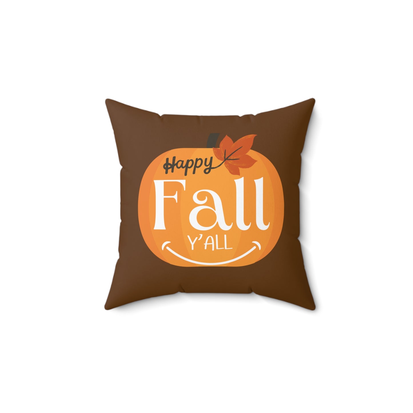 Fall-Themed Square Pillow, Cozy Home Decor, Autumn Cushion, Harvest Decoration, Thanksgiving Gift
