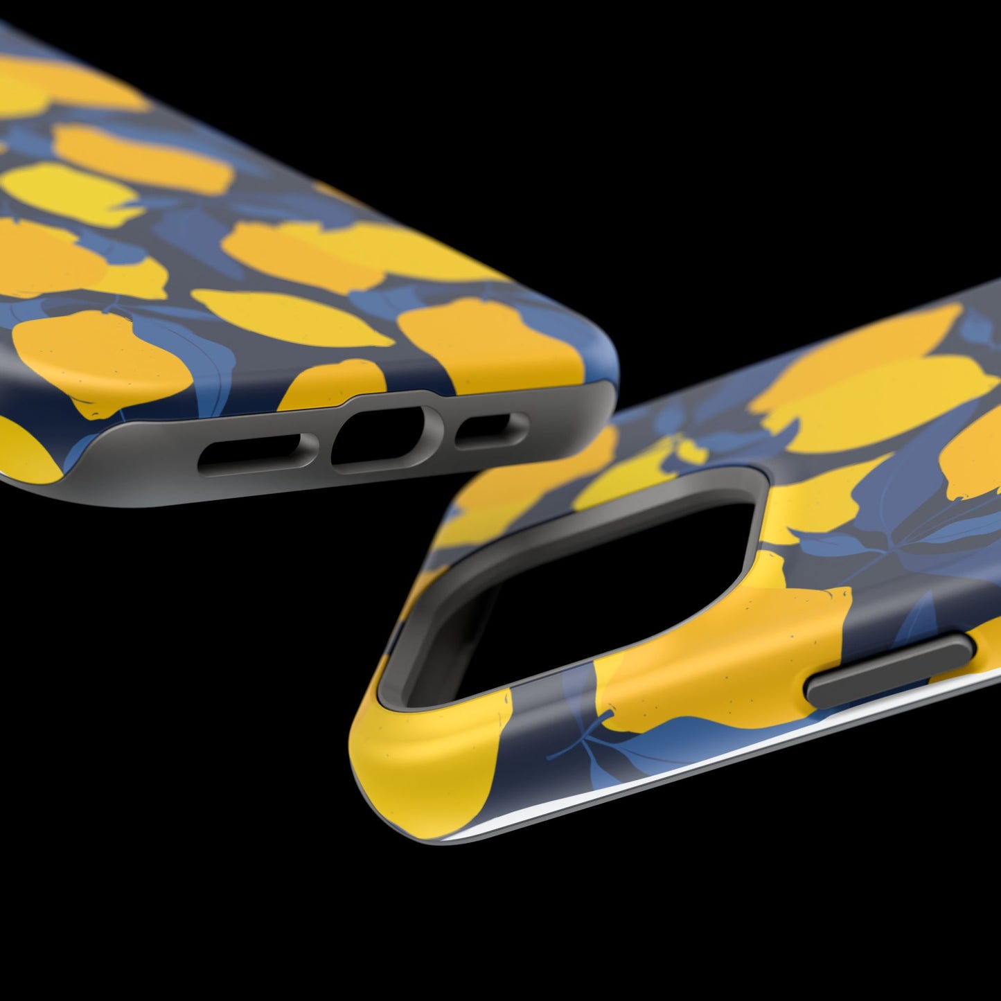 Bright Lemon Pattern Magnetic Tough Case - Vibrant Phone Protection
