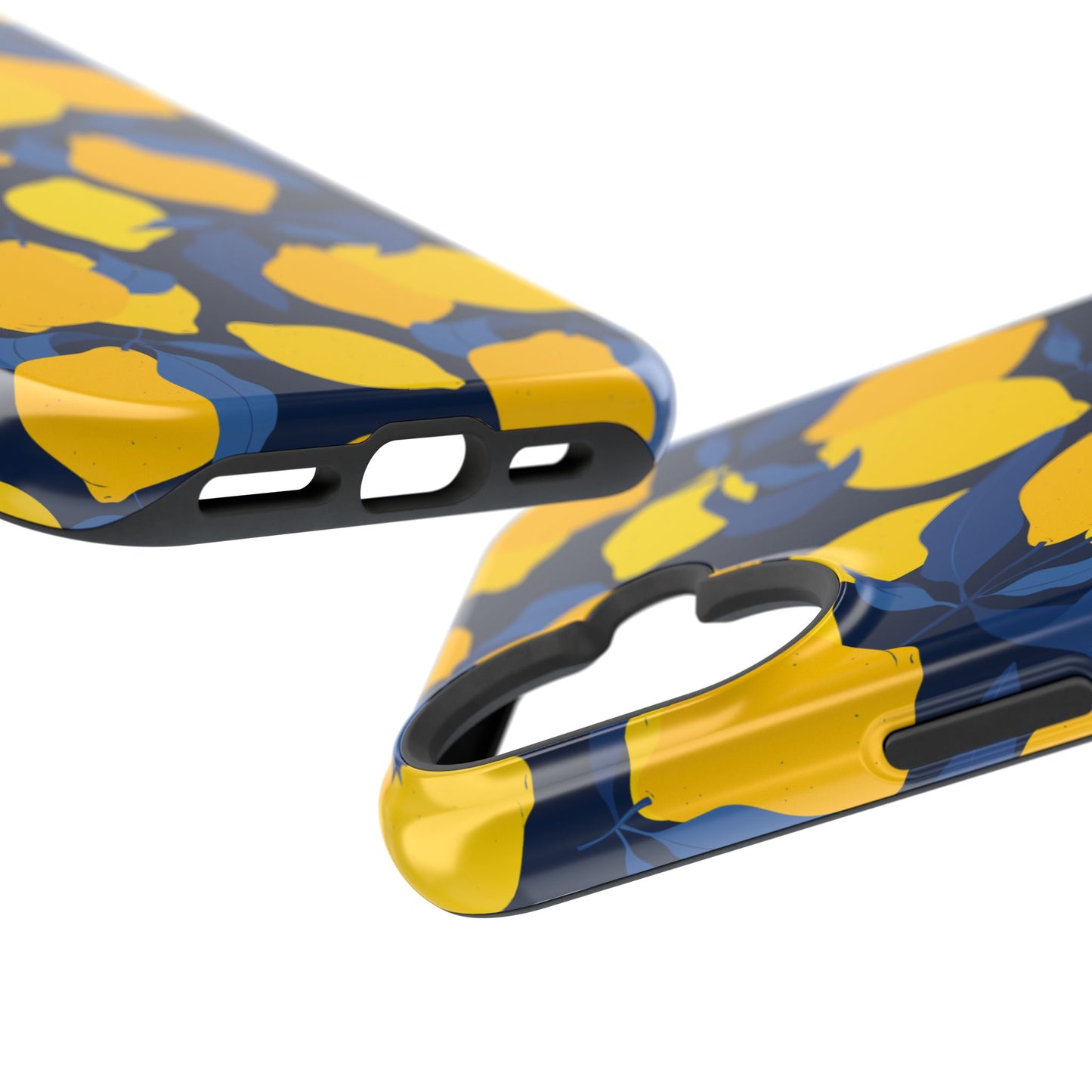 Bright Lemon Pattern Magnetic Tough Case - Vibrant Phone Protection