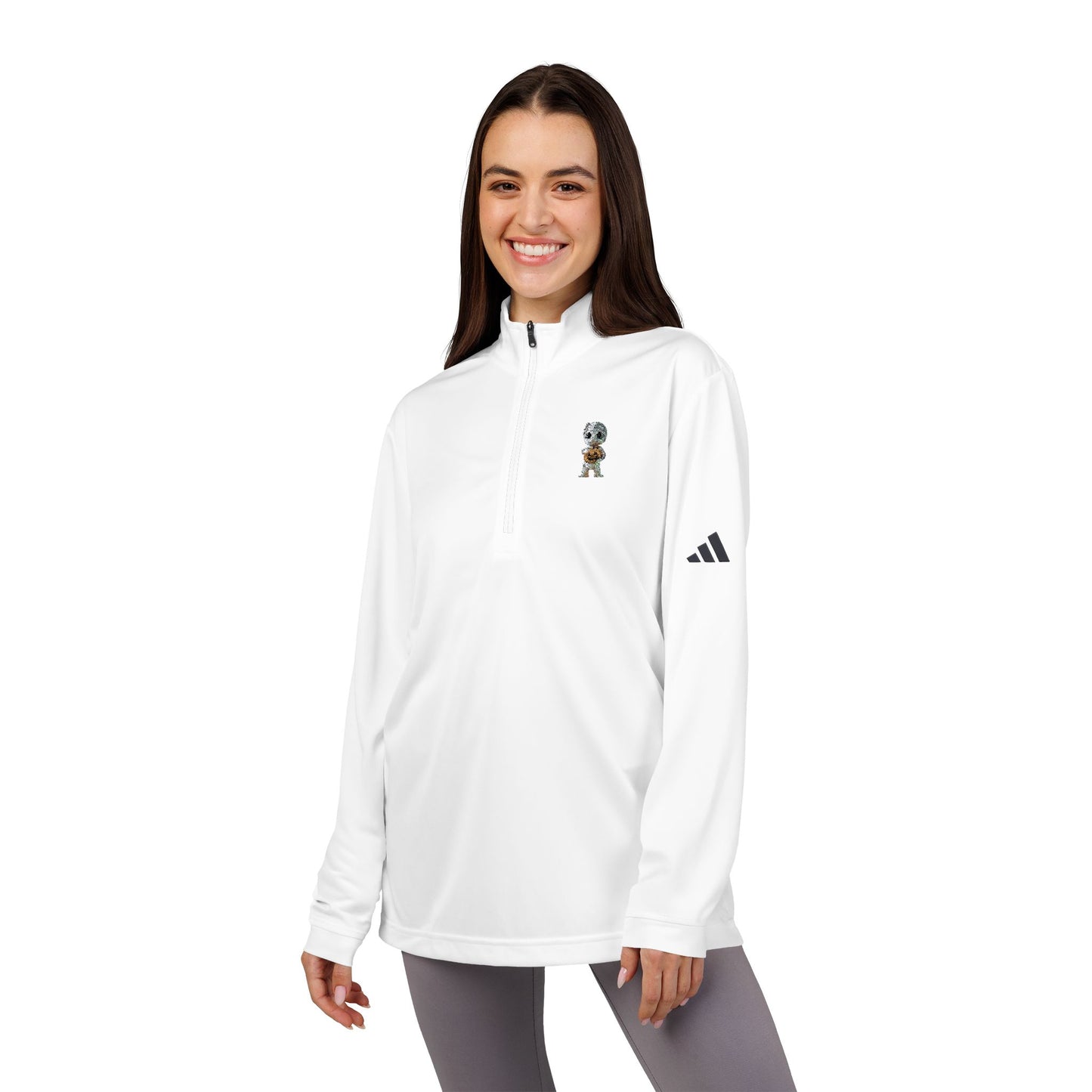 Adidas® Quarter-Zip Pullover, Stylish Athletic Outerwear, Ideal for Sports, Casual Wear, All Seasons