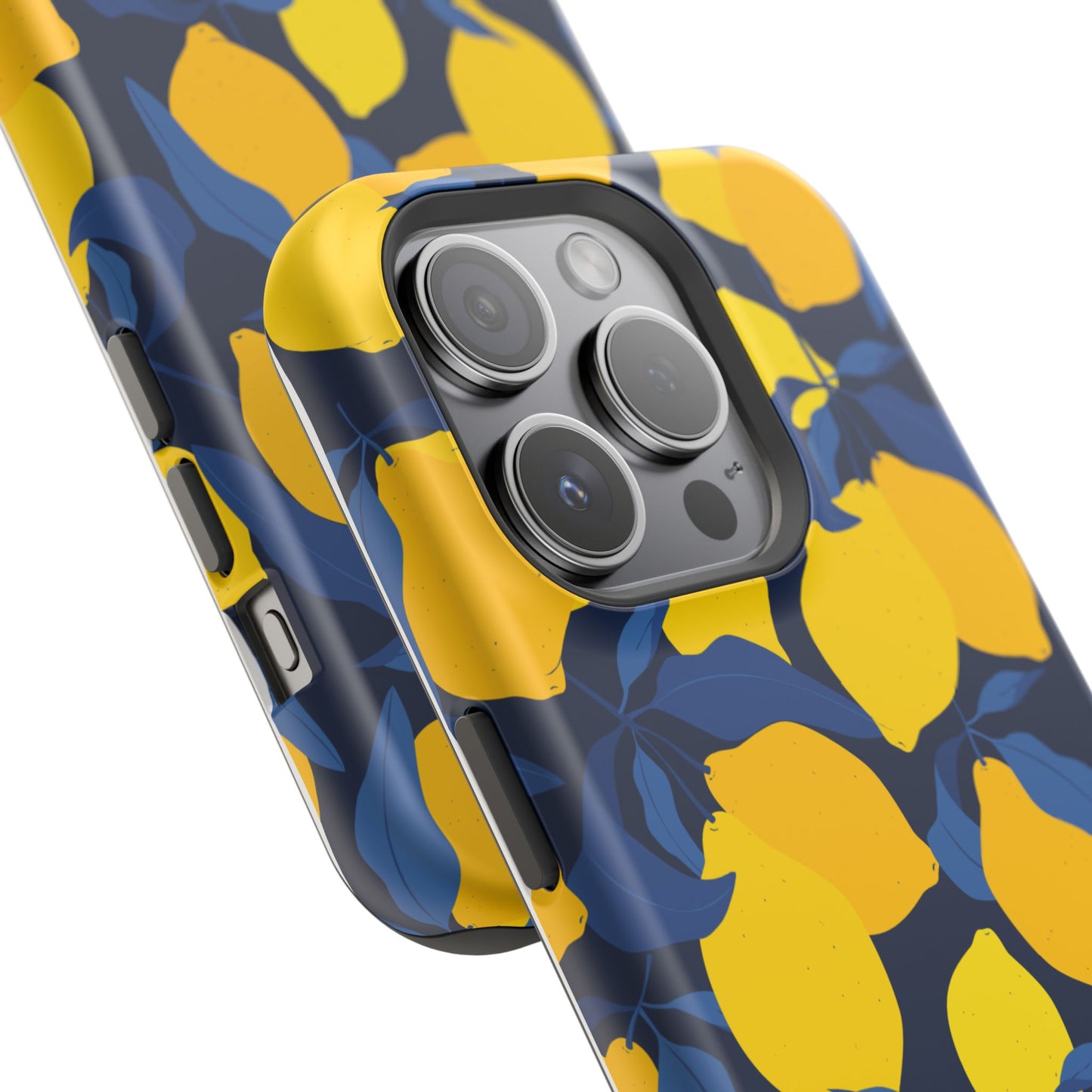 Bright Lemon Pattern Magnetic Tough Case - Vibrant Phone Protection