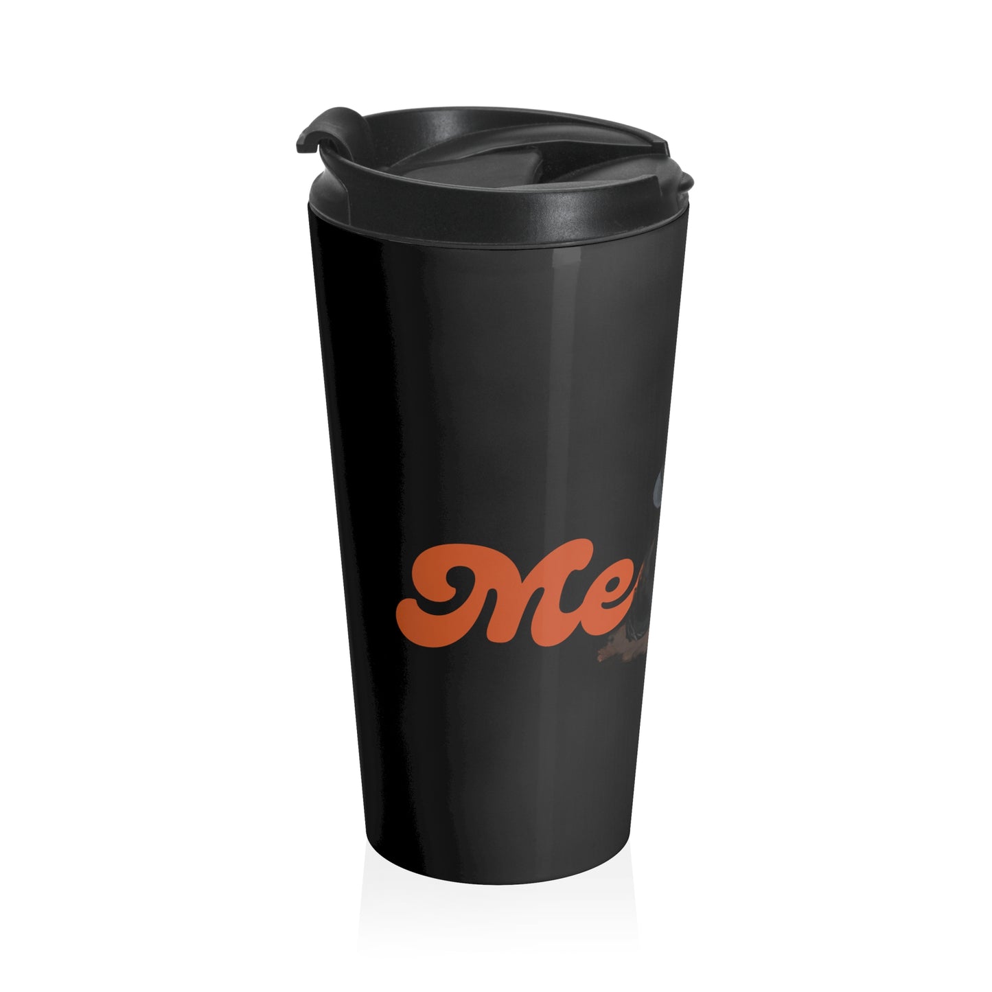 Halloween Cat Travel Mug, Stainless Steel Coffee Cup, Black Cat Pumpkin Tumbler, Autumn Drinkware, Cat Lover Gift, Spooky Season Accessory