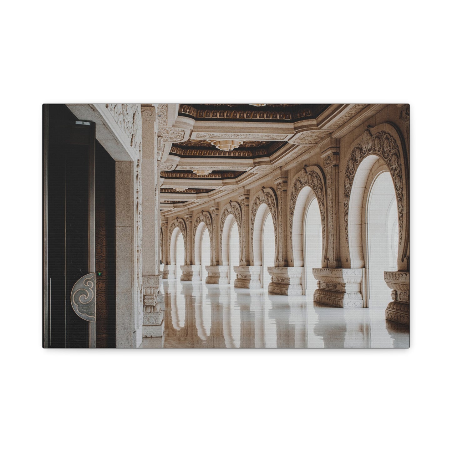 Elegant Stretched Canvas Art, Wall Decor, Home Decor, Living Room Art, Gallery Wall Piece, Statement Art, Architecture Decor