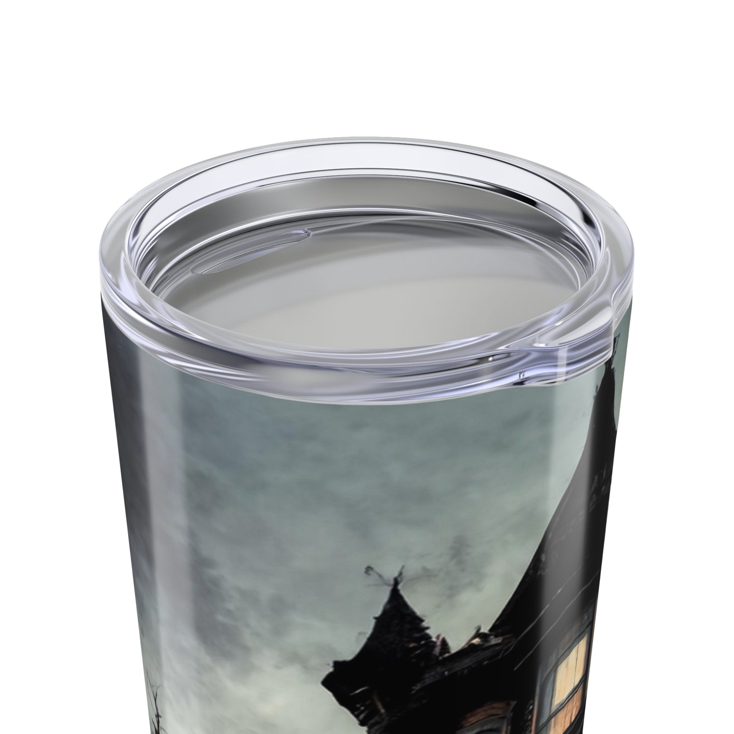 Mysterious Mansion Tumbler | 20oz Travel Mug | Gothic Art, Halloween Drinkware, Spooky Gift, Home Decor