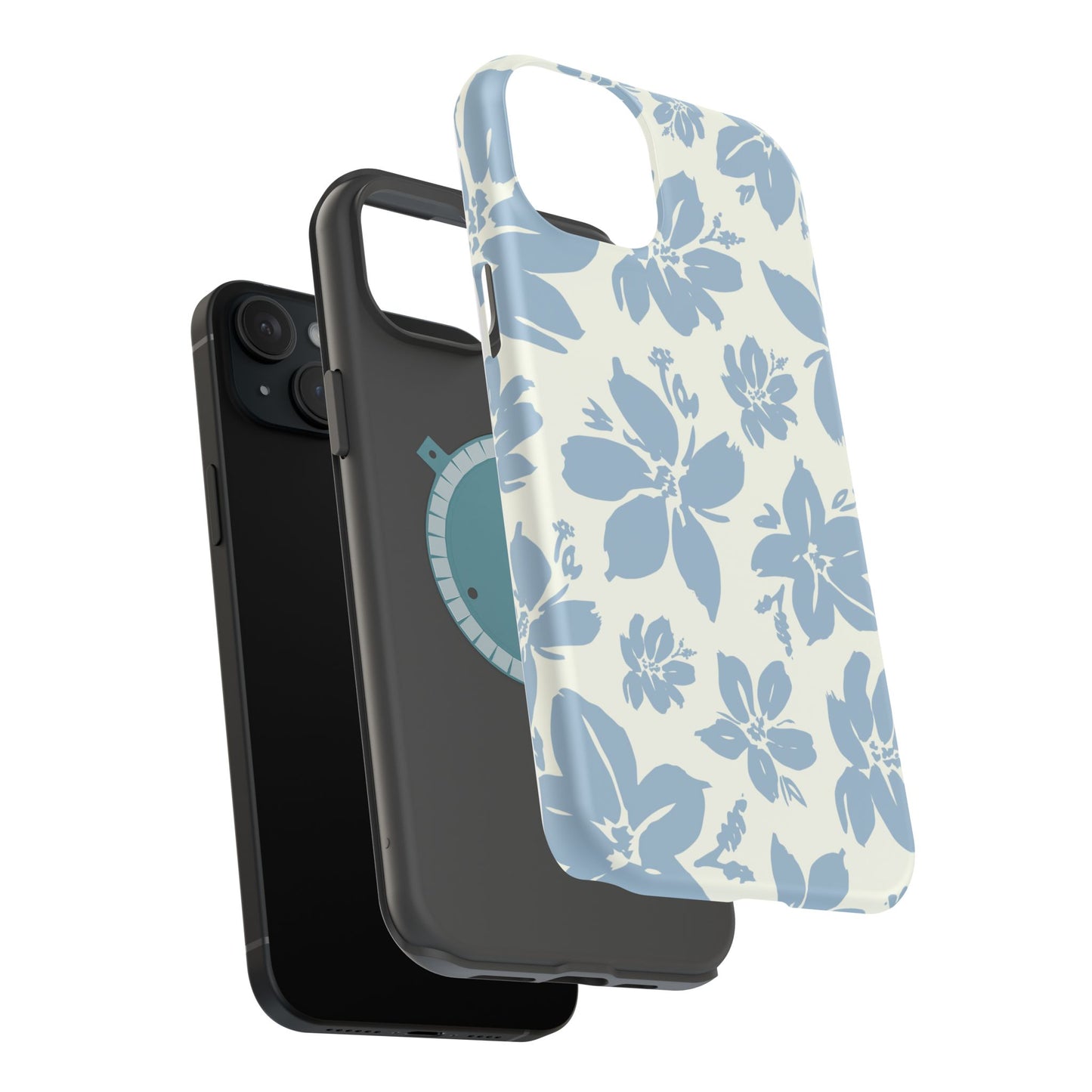Floral Magnetic Tough Case - Stylish Protection for Your Phone