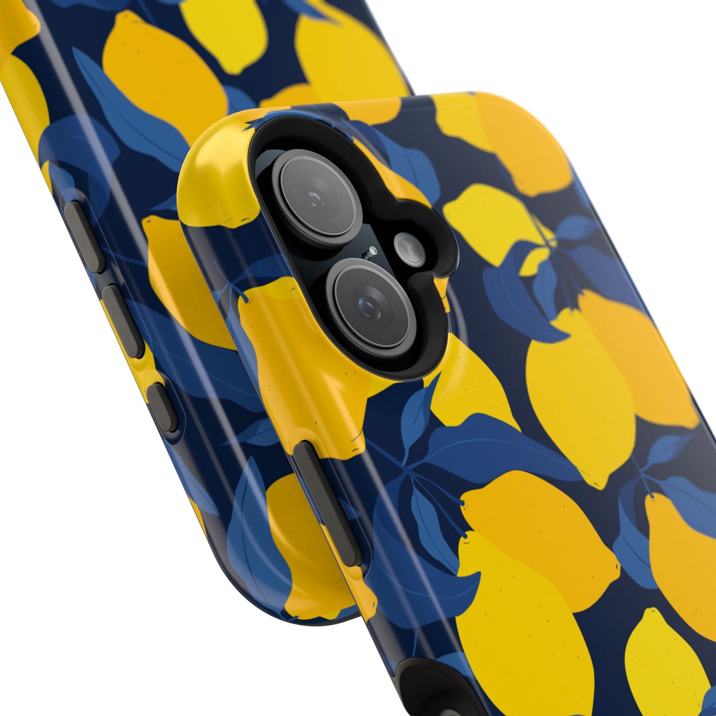 Bright Lemon Pattern Magnetic Tough Case - Vibrant Phone Protection