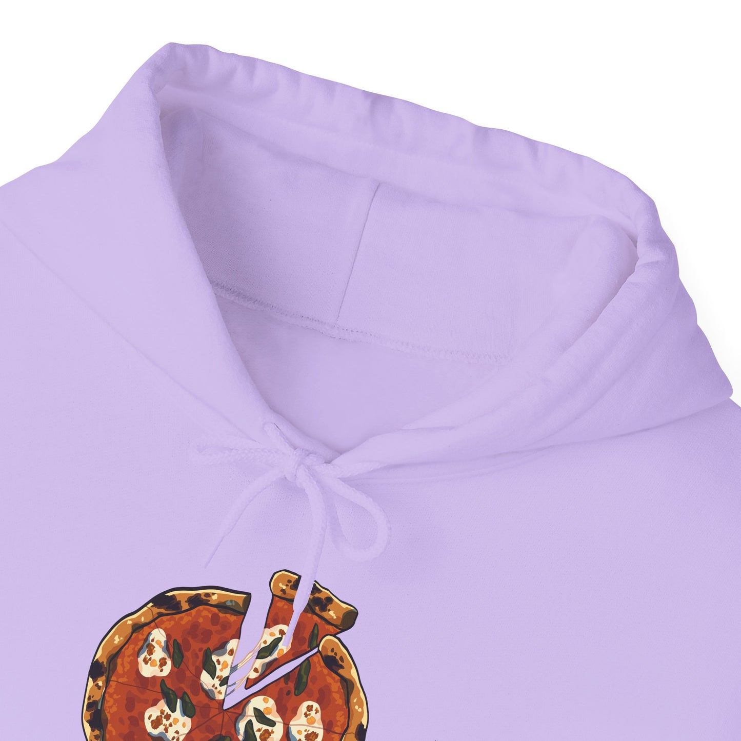 Italian Pizza Unisex Hooded Sweatshirt with Floral Design, Perfect for Everyday Wear, Gift for Friends, Spring Fashion, Casual Comfort