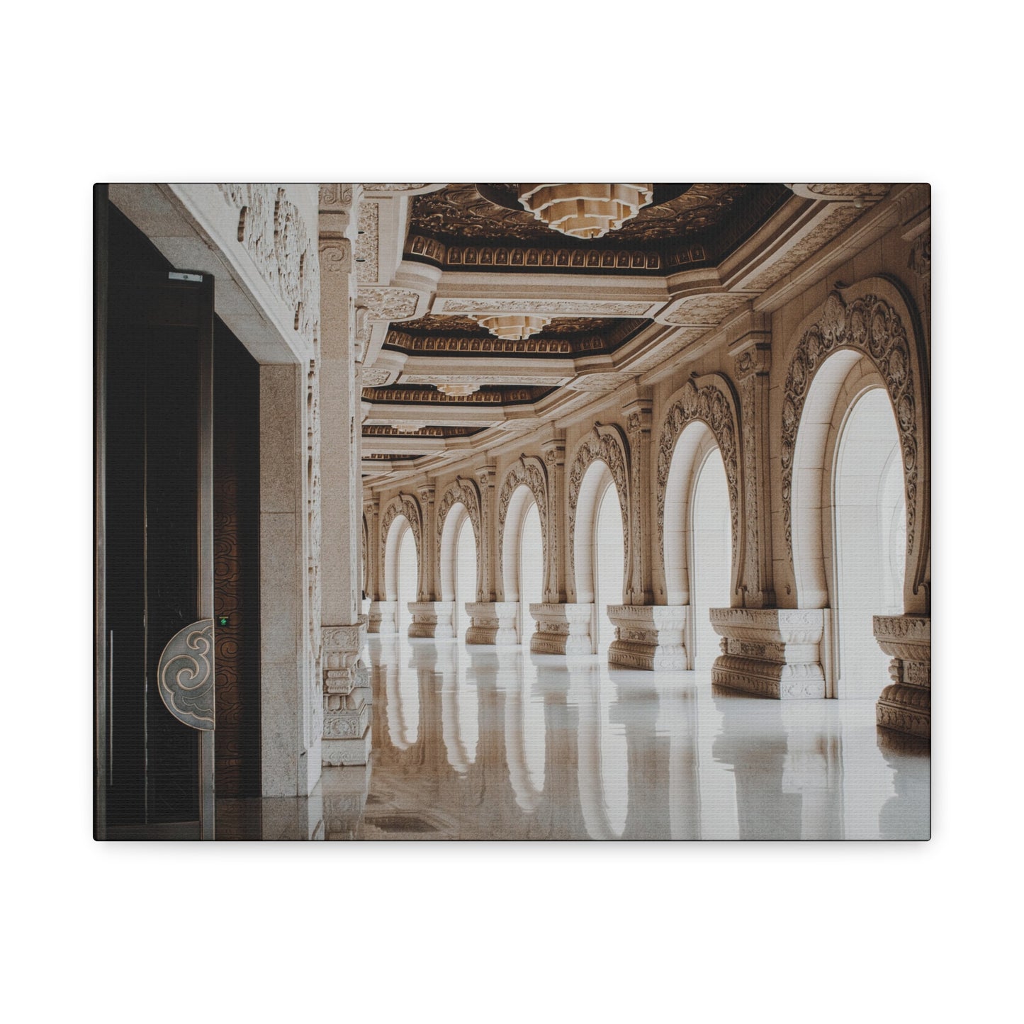 Elegant Stretched Canvas Art, Wall Decor, Home Decor, Living Room Art, Gallery Wall Piece, Statement Art, Architecture Decor