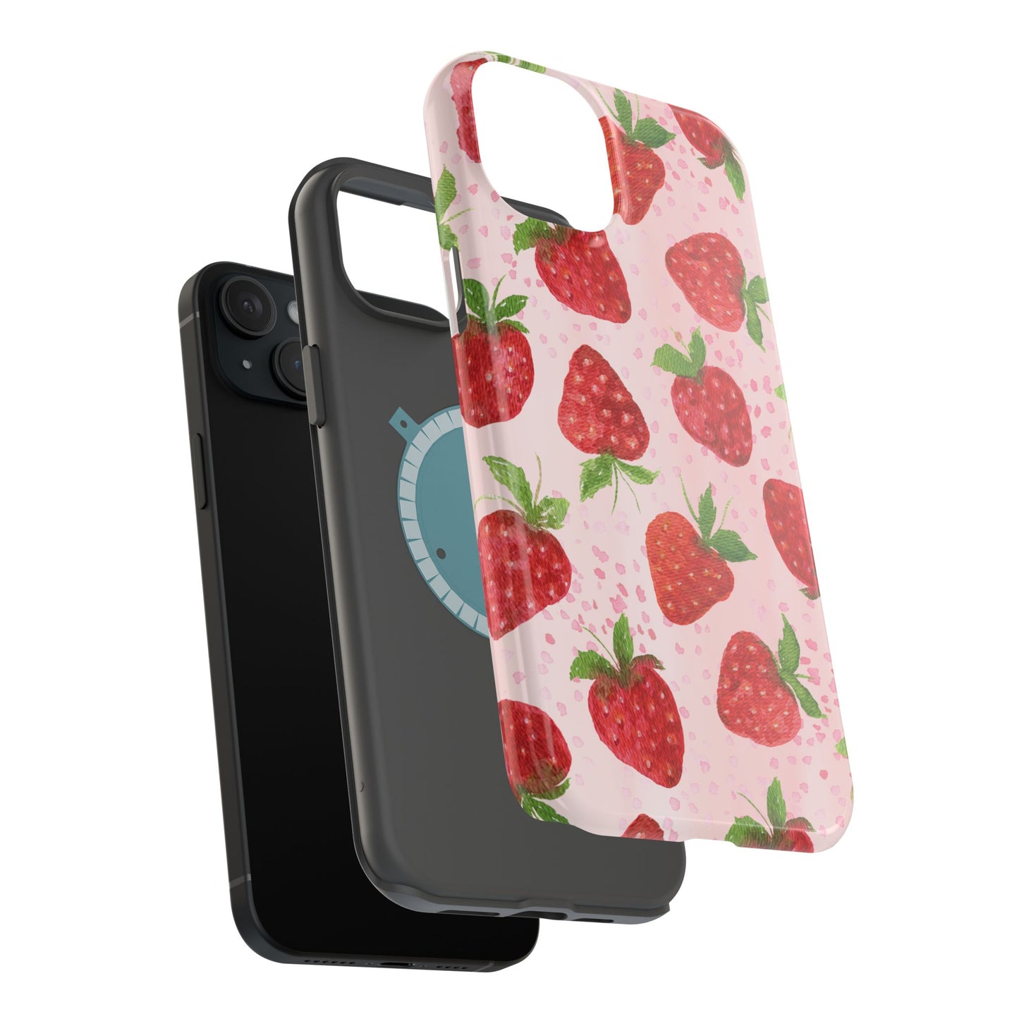 Strawberry Magnetic Phone Case - Durable & Stylish