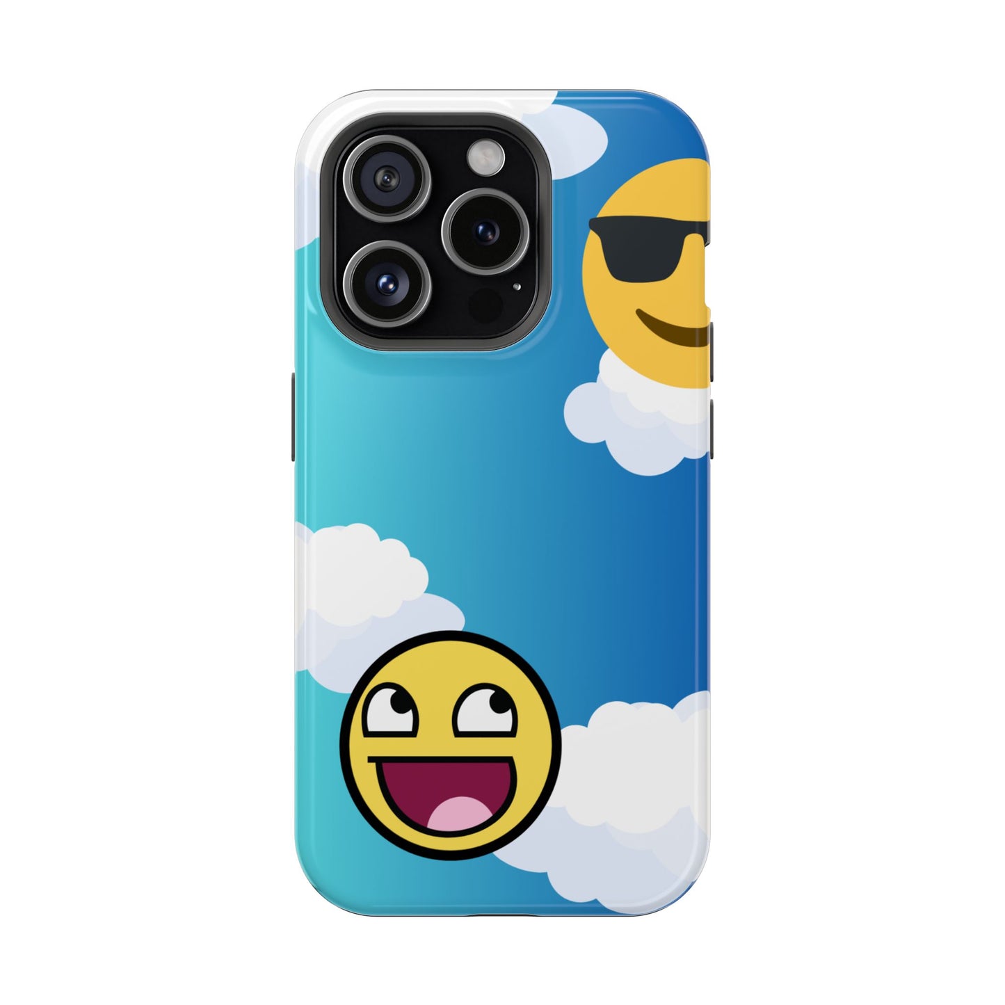 Colorful Magnetic Tough Phone Case - Fun Emoji Design