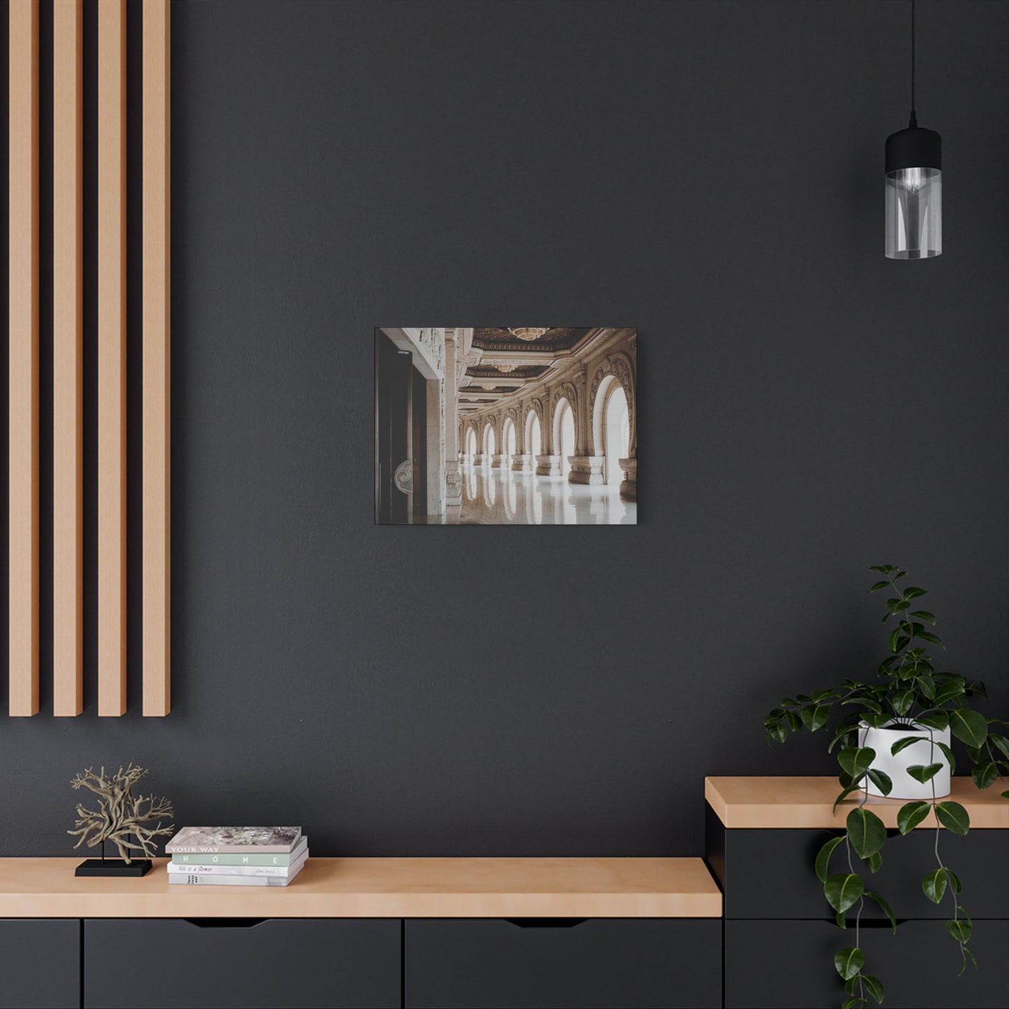 Elegant Stretched Canvas Art, Wall Decor, Home Decor, Living Room Art, Gallery Wall Piece, Statement Art, Architecture Decor