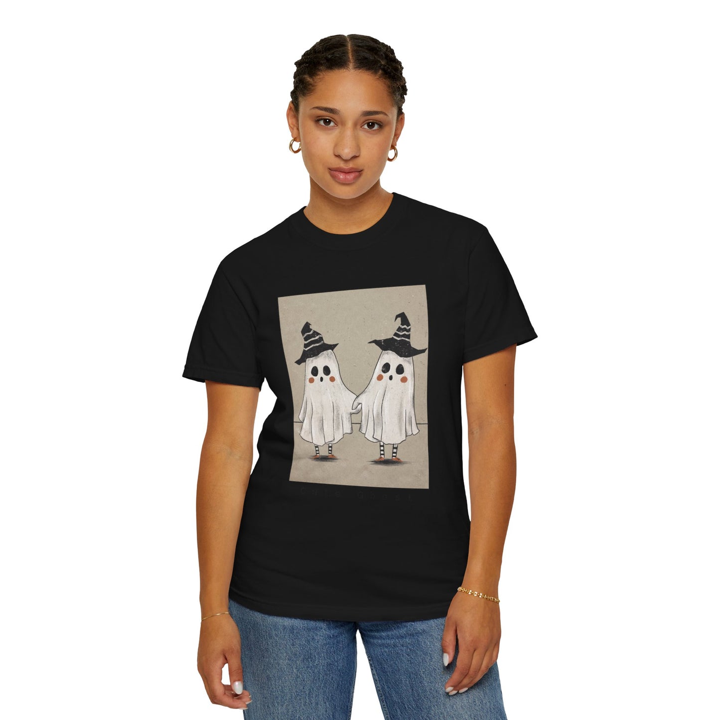 Spooky Ghosts Unisex T-Shirt, Halloween Shirt, Funny Fright Shirt, Ghost Humor Tee, Casual Halloween Apparel