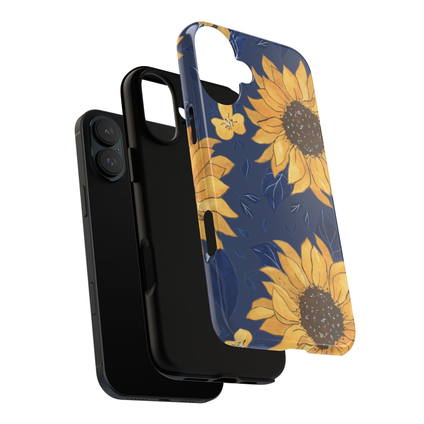 Vibrant Sunflower Phone Case, Floral Tough Cases, Gift for Flower Lovers, Spring Accessory, Birthday Present