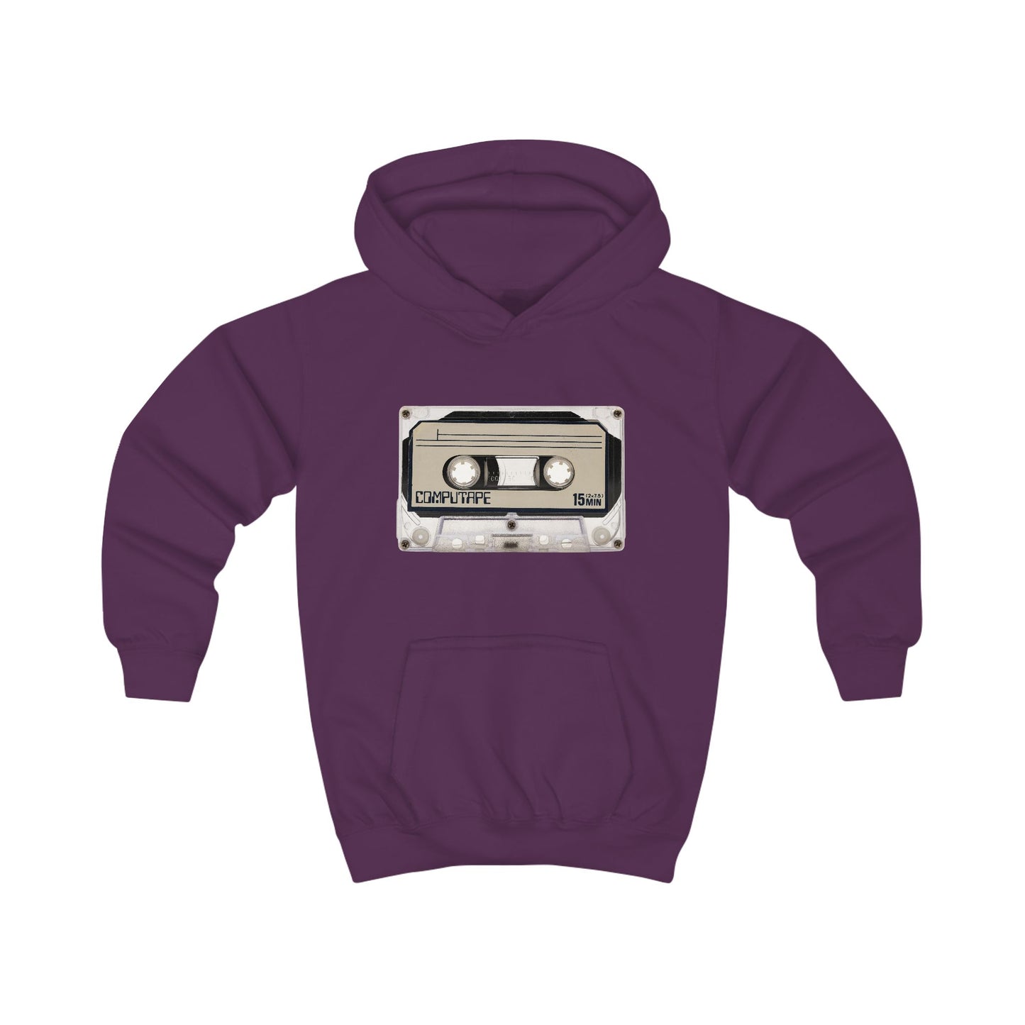 Retro Cassette Kids Hoodie, Nostalgic Youth Sweatshirt, Music Lover Gift, Fun Vintage Outerwear, Back to School Apparel