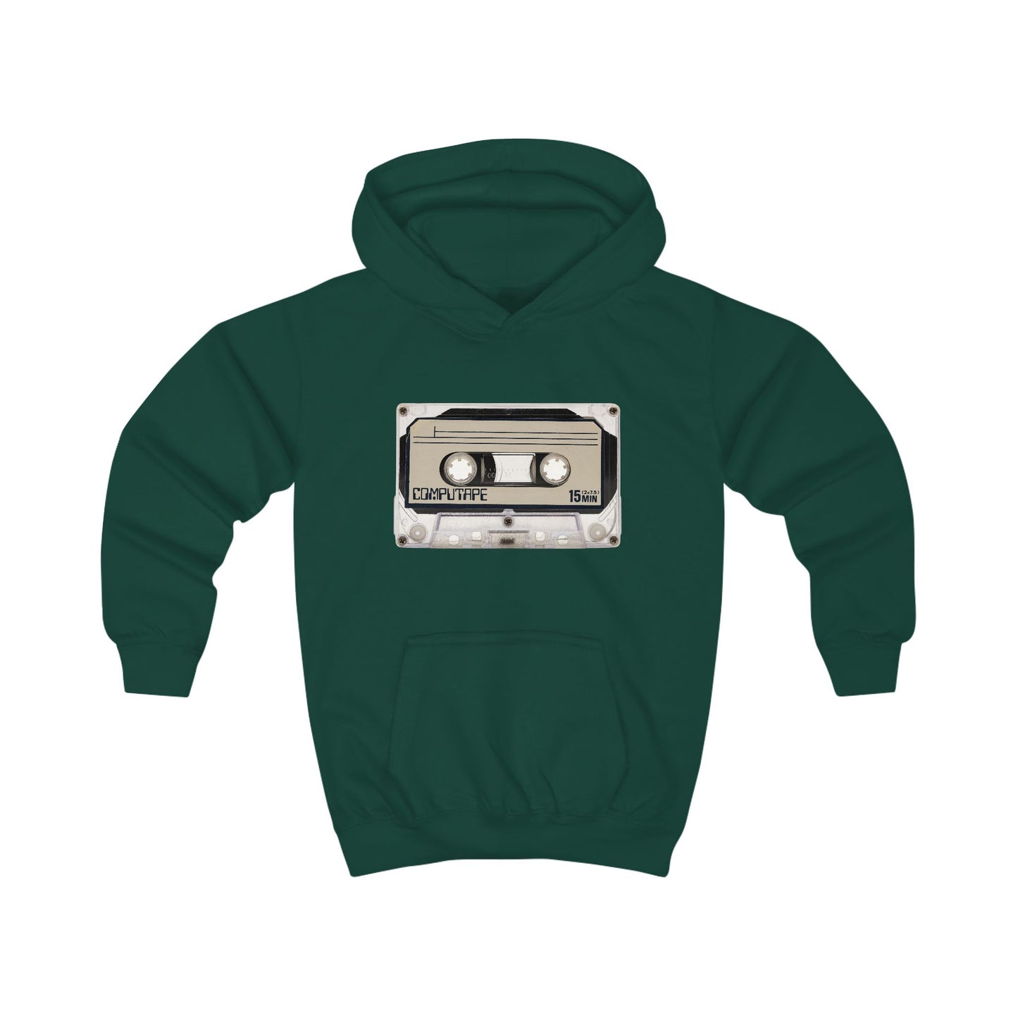 Retro Cassette Kids Hoodie, Nostalgic Youth Sweatshirt, Music Lover Gift, Fun Vintage Outerwear, Back to School Apparel
