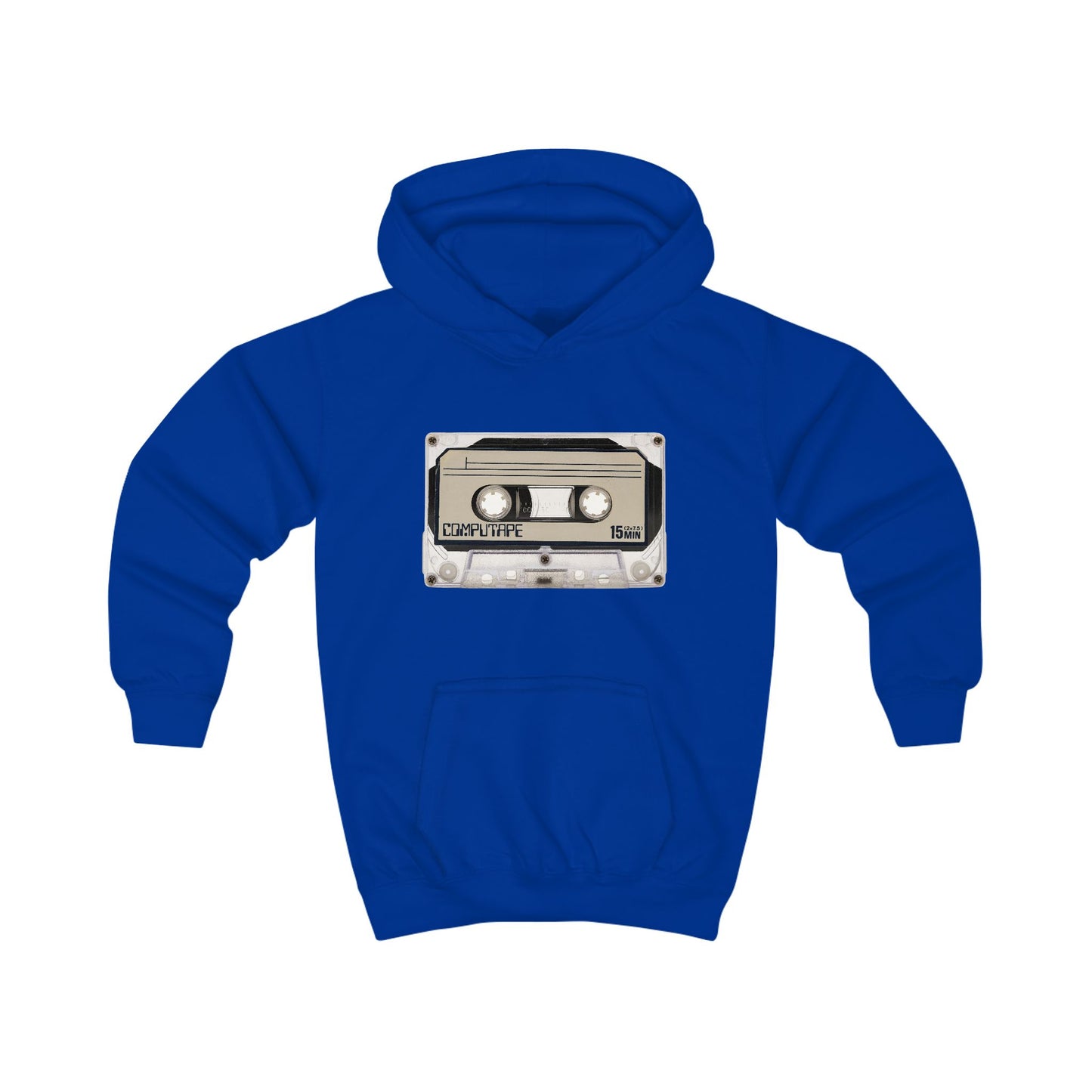 Retro Cassette Kids Hoodie, Nostalgic Youth Sweatshirt, Music Lover Gift, Fun Vintage Outerwear, Back to School Apparel