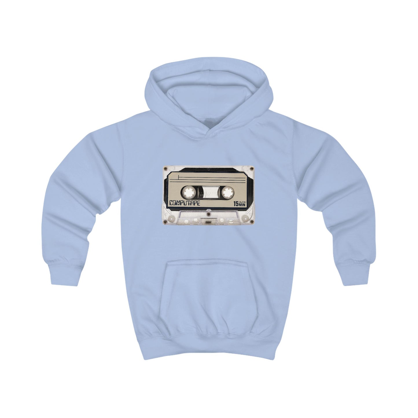 Retro Cassette Kids Hoodie, Nostalgic Youth Sweatshirt, Music Lover Gift, Fun Vintage Outerwear, Back to School Apparel