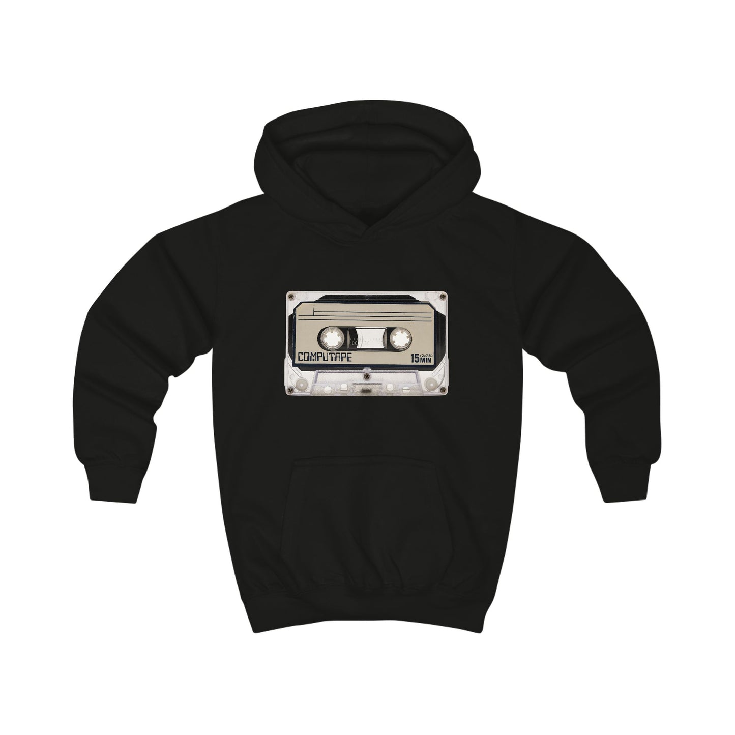 Retro Cassette Kids Hoodie, Nostalgic Youth Sweatshirt, Music Lover Gift, Fun Vintage Outerwear, Back to School Apparel