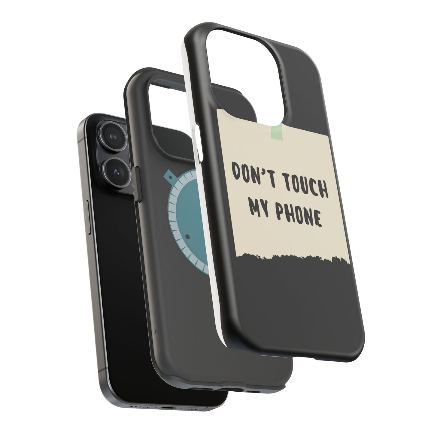 Funny Phone Case - Don't Touch My Phone Magnetic Tough Case