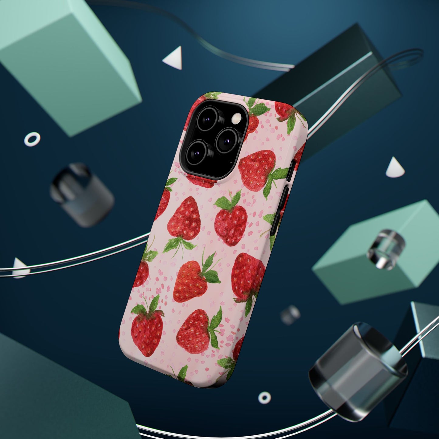 Strawberry Magnetic Phone Case - Durable & Stylish