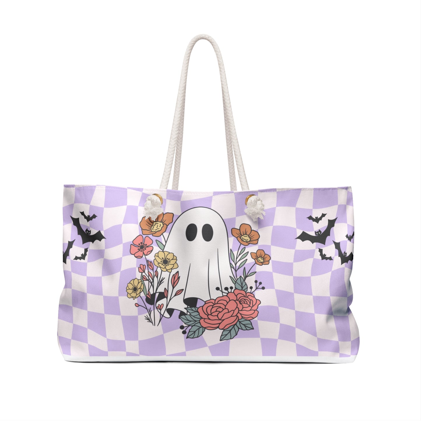 Charming Ghostly Weekend Bag | Perfect for Halloween, Travel, Picnics, Gym, Grocery Shopping