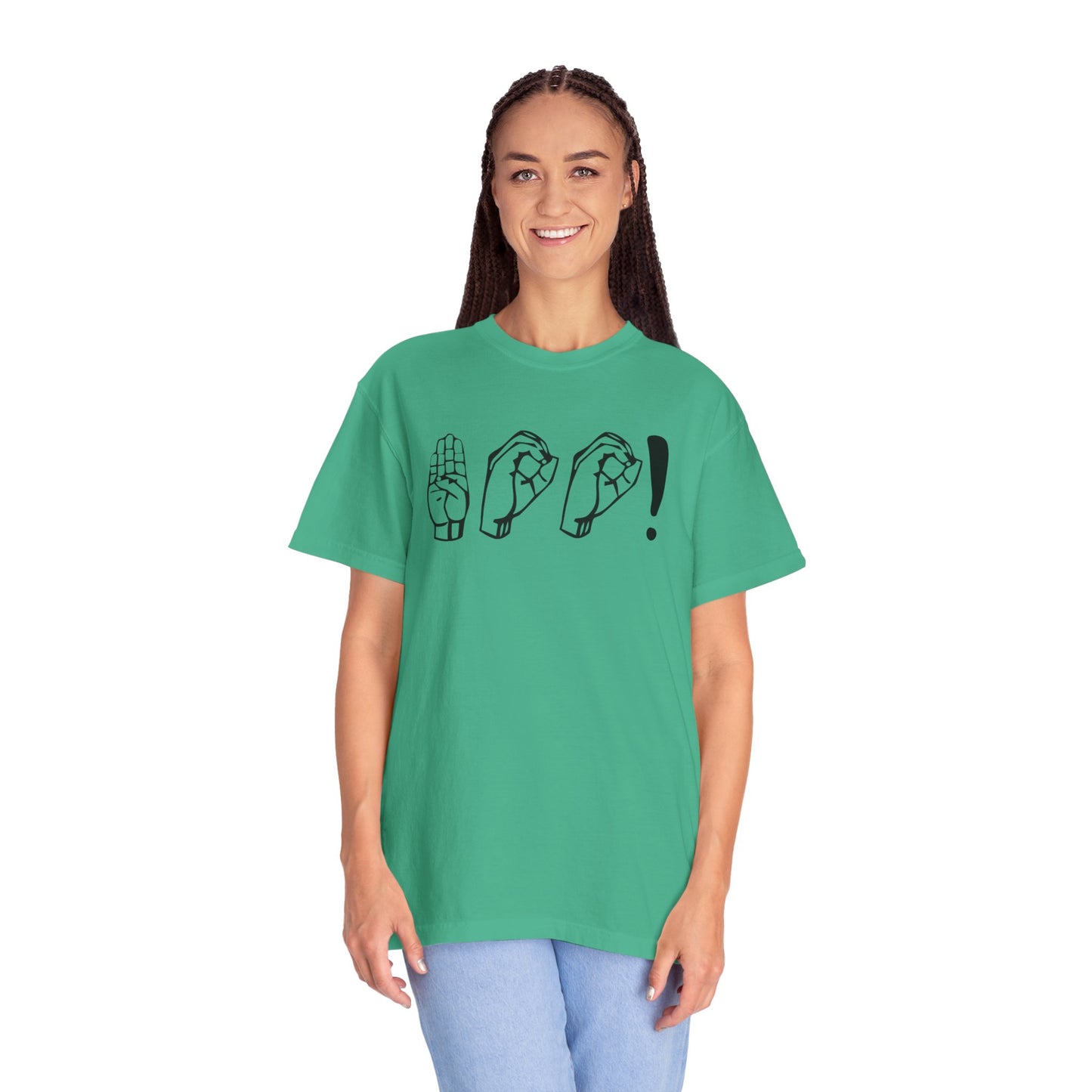 Boo! Unisex Hand Sign T-Shirt, Casual Wear, Gift for Friends, Birthday Gift, Cool Outfit, Fun Graphic Tee