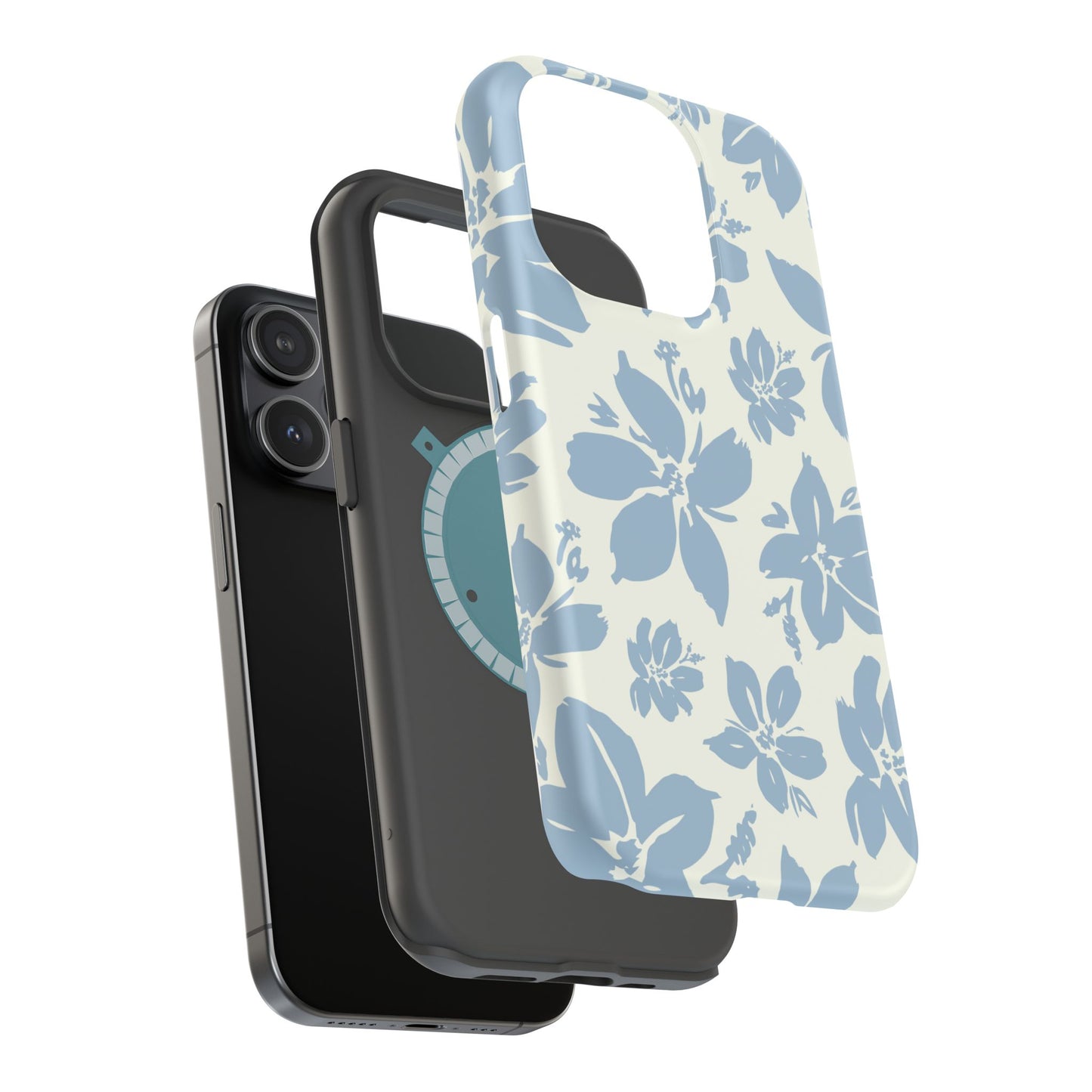 Floral Magnetic Tough Case - Stylish Protection for Your Phone