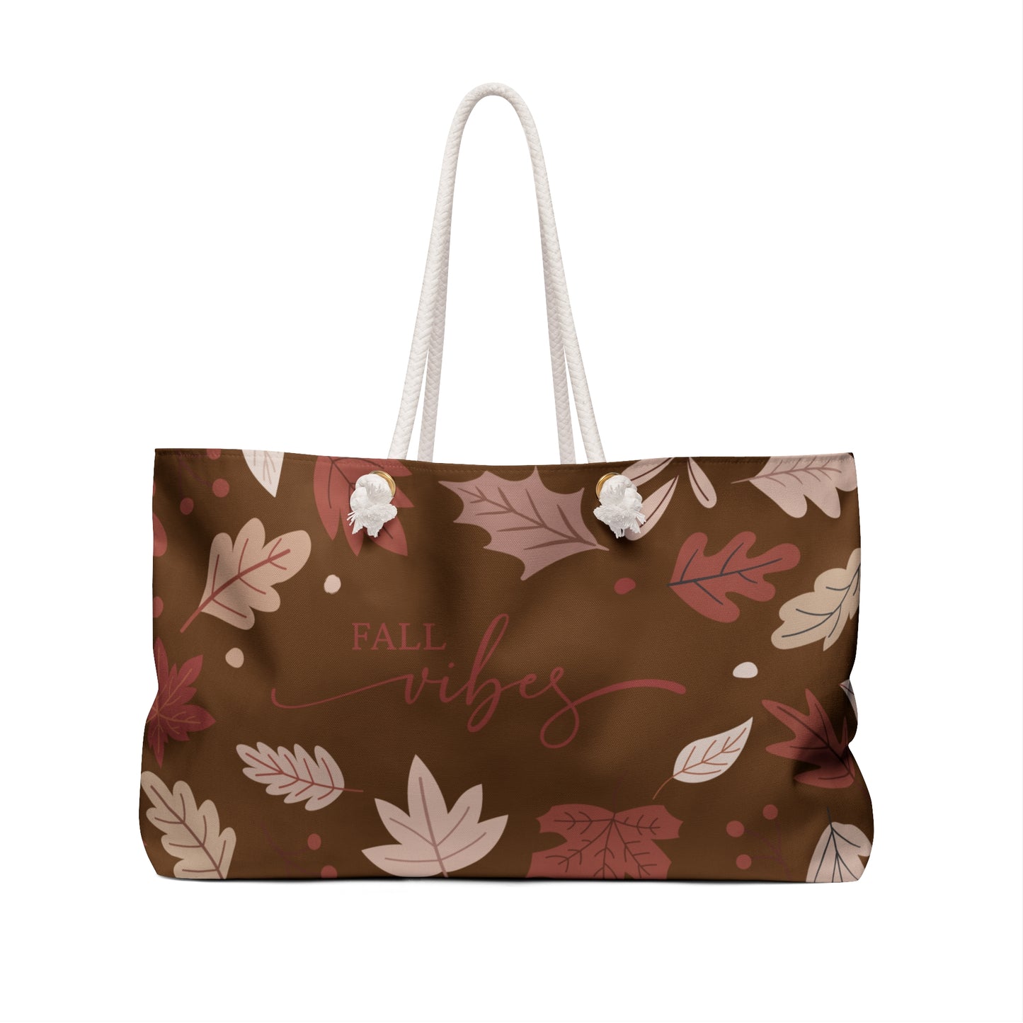 Fall Vibes Weekender Bag – Perfect for Autumn Adventures, Travel, Weekend Getaways, or Everyday Use