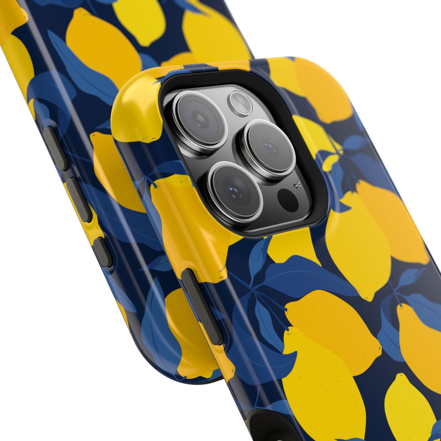Bright Lemon Pattern Magnetic Tough Case - Vibrant Phone Protection