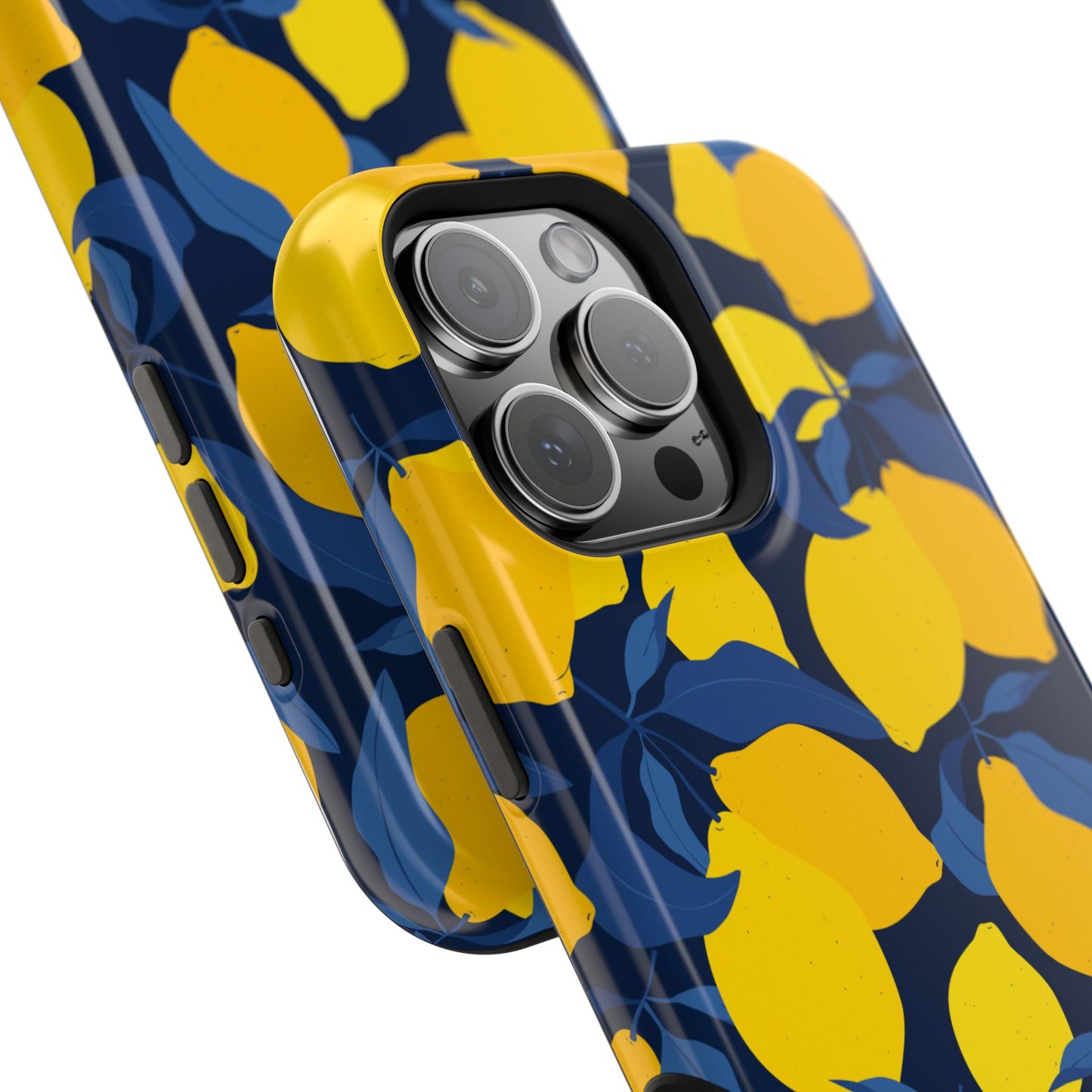 Bright Lemon Pattern Magnetic Tough Case - Vibrant Phone Protection