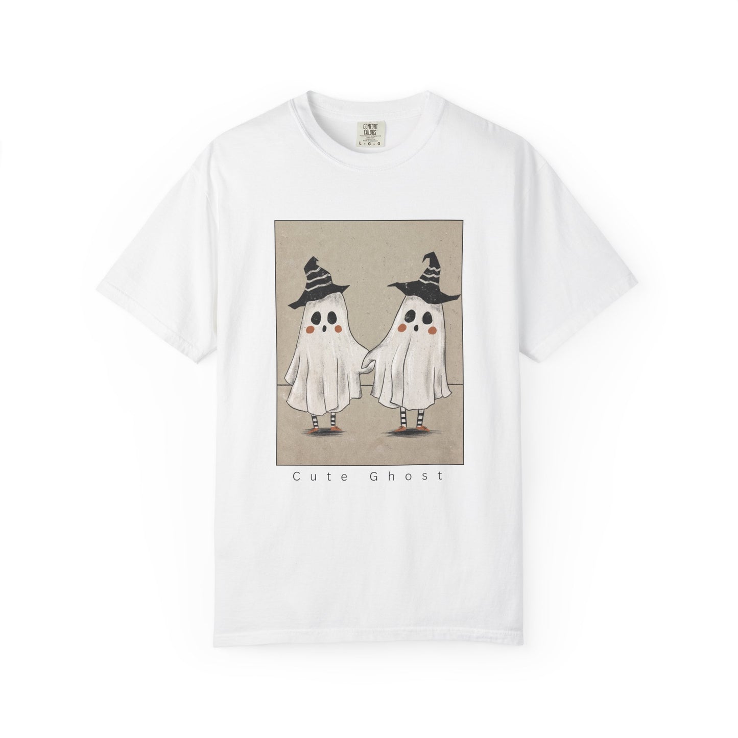Spooky Ghosts Unisex T-Shirt, Halloween Shirt, Funny Fright Shirt, Ghost Humor Tee, Casual Halloween Apparel