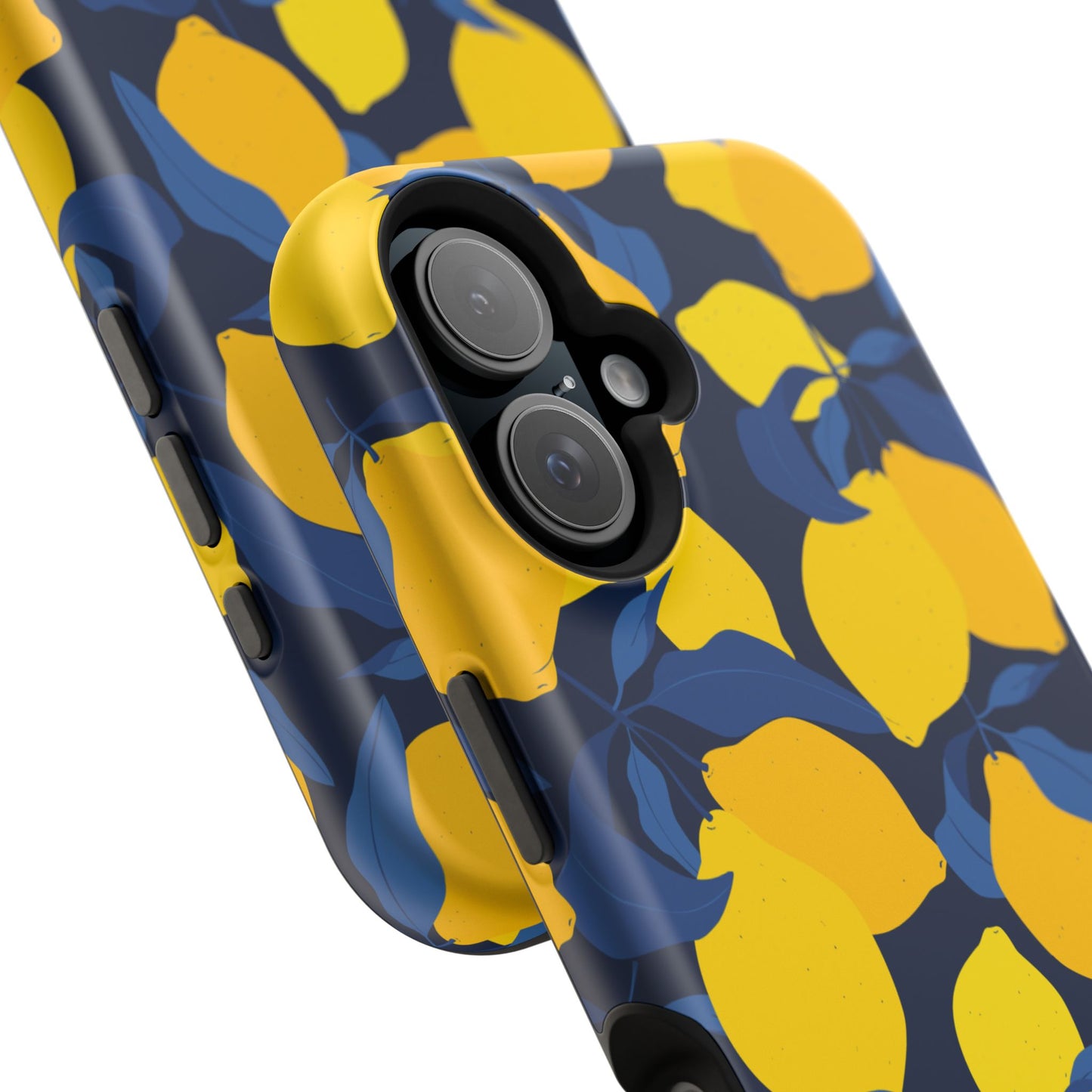 Bright Lemon Pattern Magnetic Tough Case - Vibrant Phone Protection