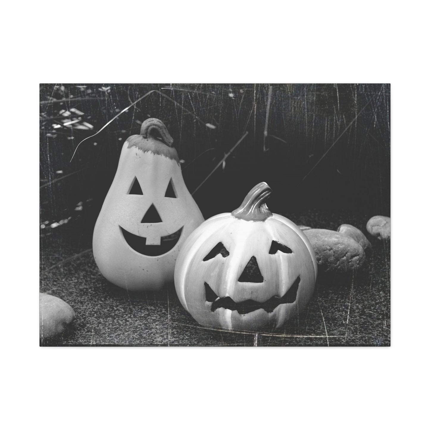 Halloween Pumpkin Canvas Wall Art, Spooky Home Decor, Fall Decoration, Autumn Art, Halloween Gift