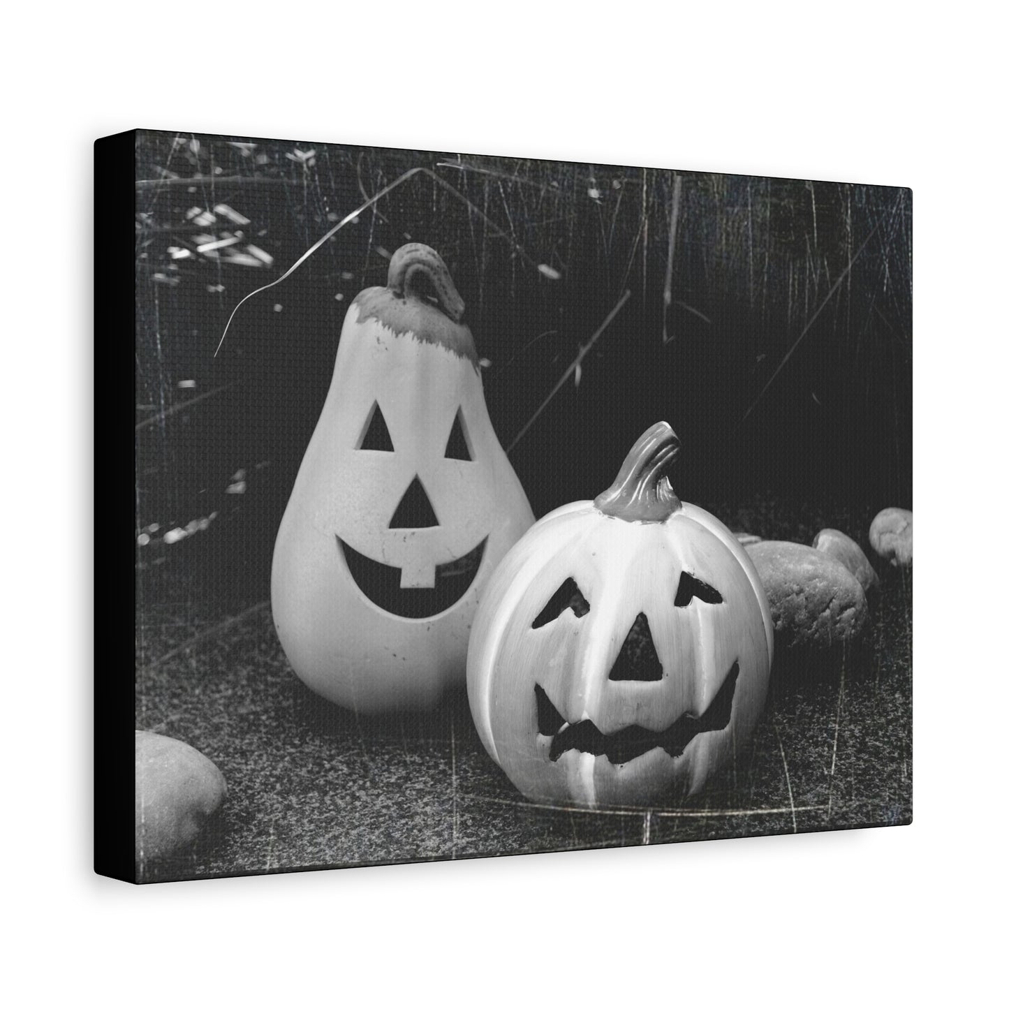 Halloween Pumpkin Canvas Wall Art, Spooky Home Decor, Fall Decoration, Autumn Art, Halloween Gift