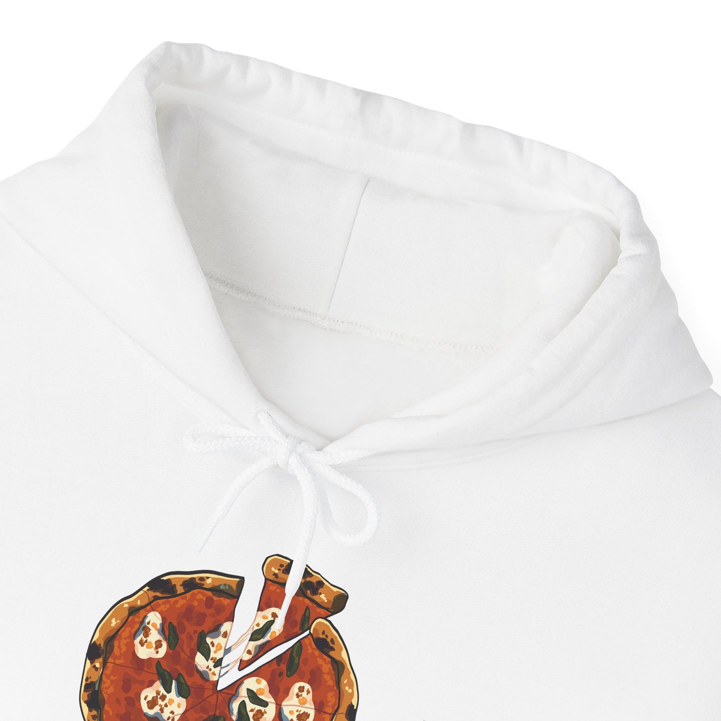 Italian Pizza Unisex Hooded Sweatshirt with Floral Design, Perfect for Everyday Wear, Gift for Friends, Spring Fashion, Casual Comfort