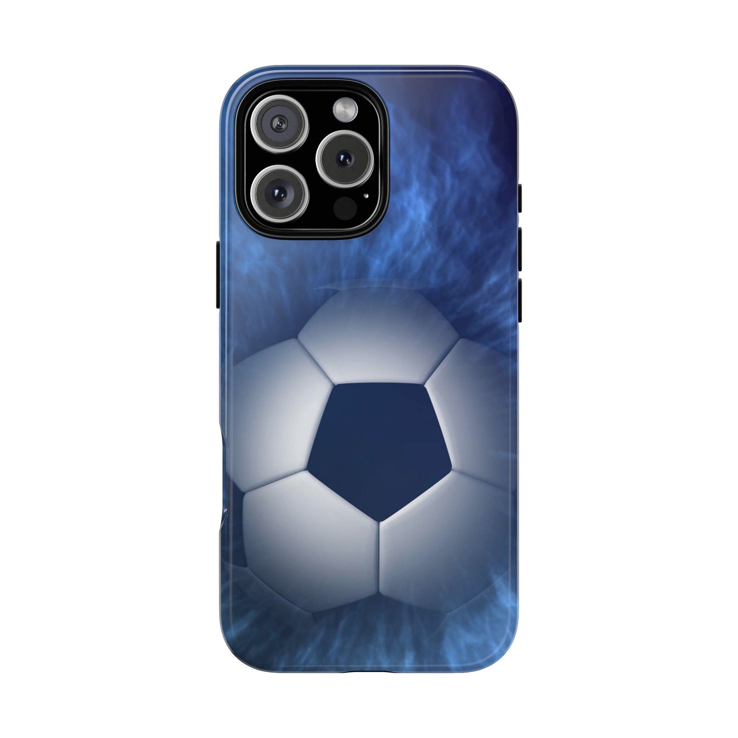 Soccer Phone Case - Tough Cases, Sports Phone Cover, Football Lover Gift, Durable Case, Blue Soccer Design