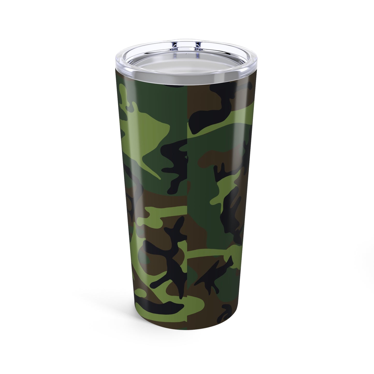 Camo Tumbler 20oz: Stylish Travel Mug - Outdoors, Gifts, Army-themed Drinkware, Eco-Friendly, Personalized
